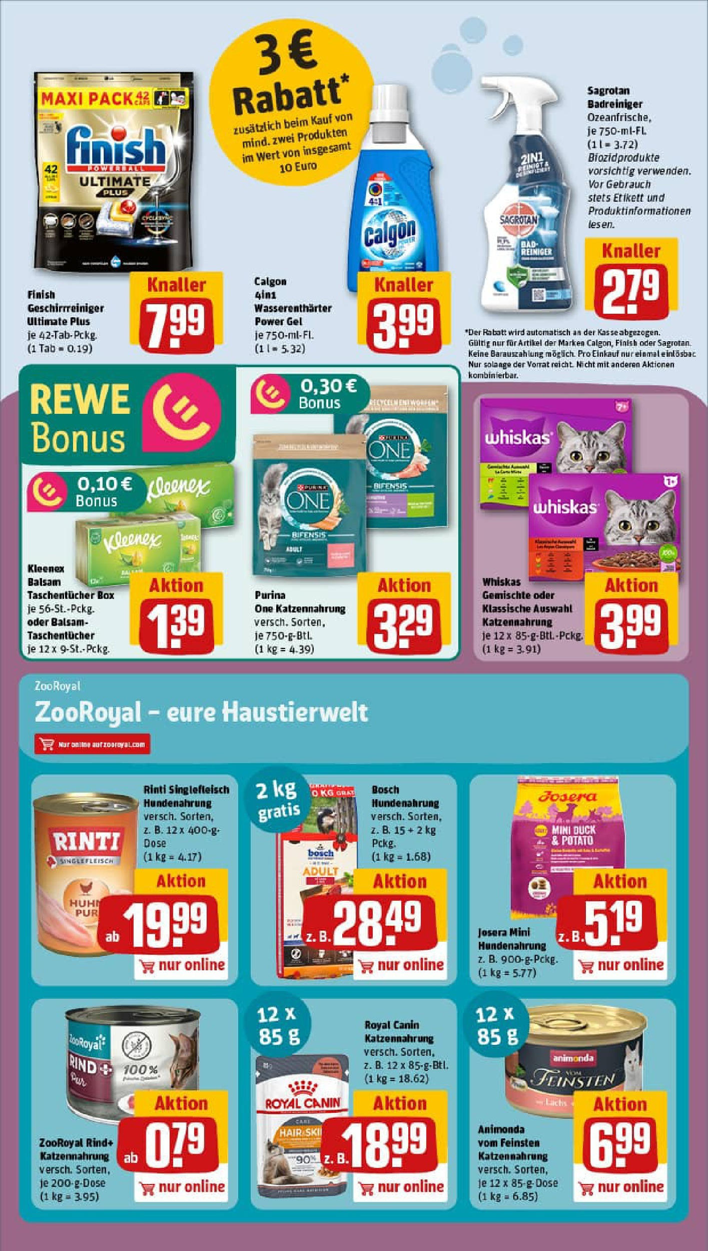 REWE Prospekt ab 20.07.2025 zum Blättern » Angebote | Seite: 17 | Produkte: Purina one, Bosch, Ski, Whiskas