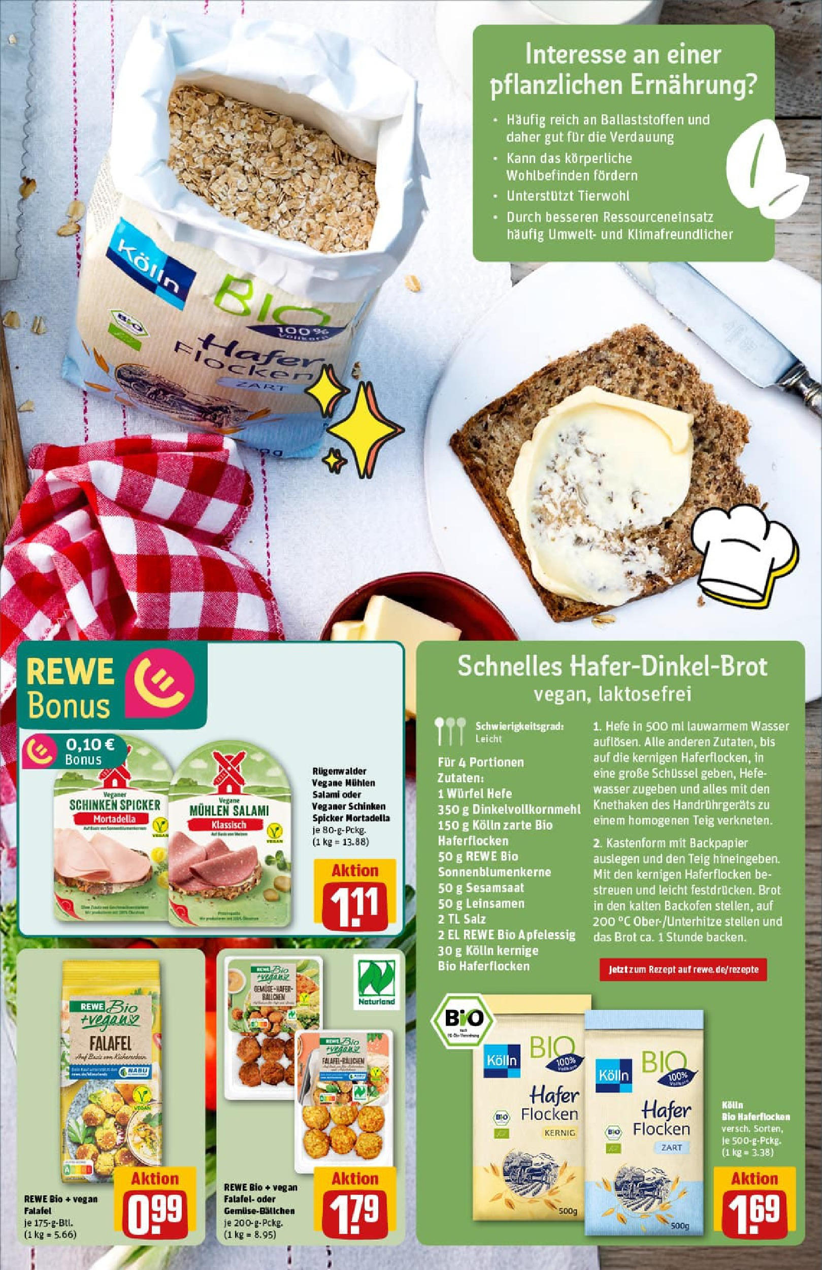 REWE Prospekt ab 20.07.2025 zum Blättern » Angebote | Seite: 5 | Produkte: Kolln, Brot, Schinken, Flocken