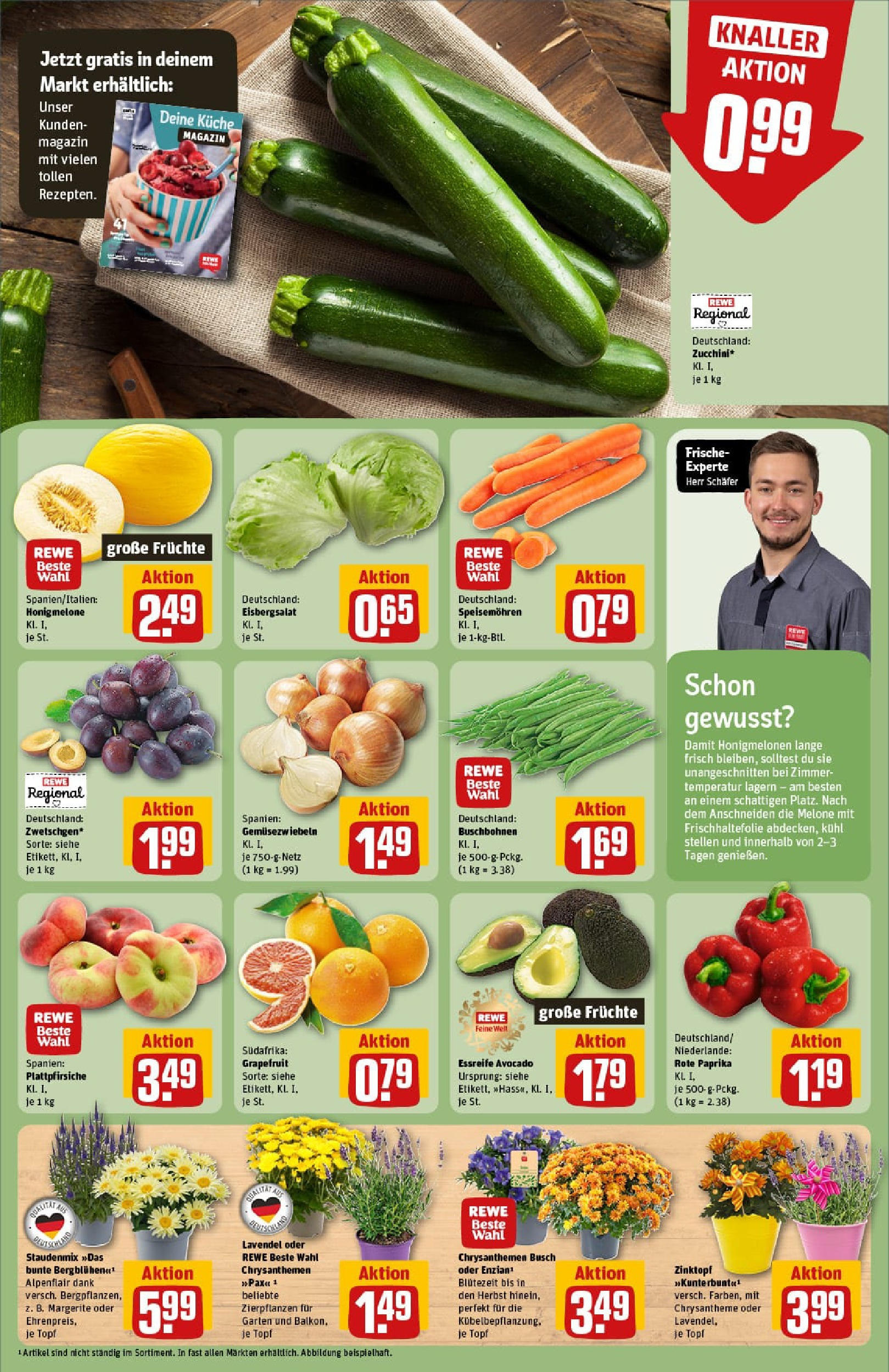 REWE Prospekt ab 20.07.2025 zum Blättern » Angebote | Seite: 7 | Produkte: Avocado, Grapefruit, Paprika, Melone