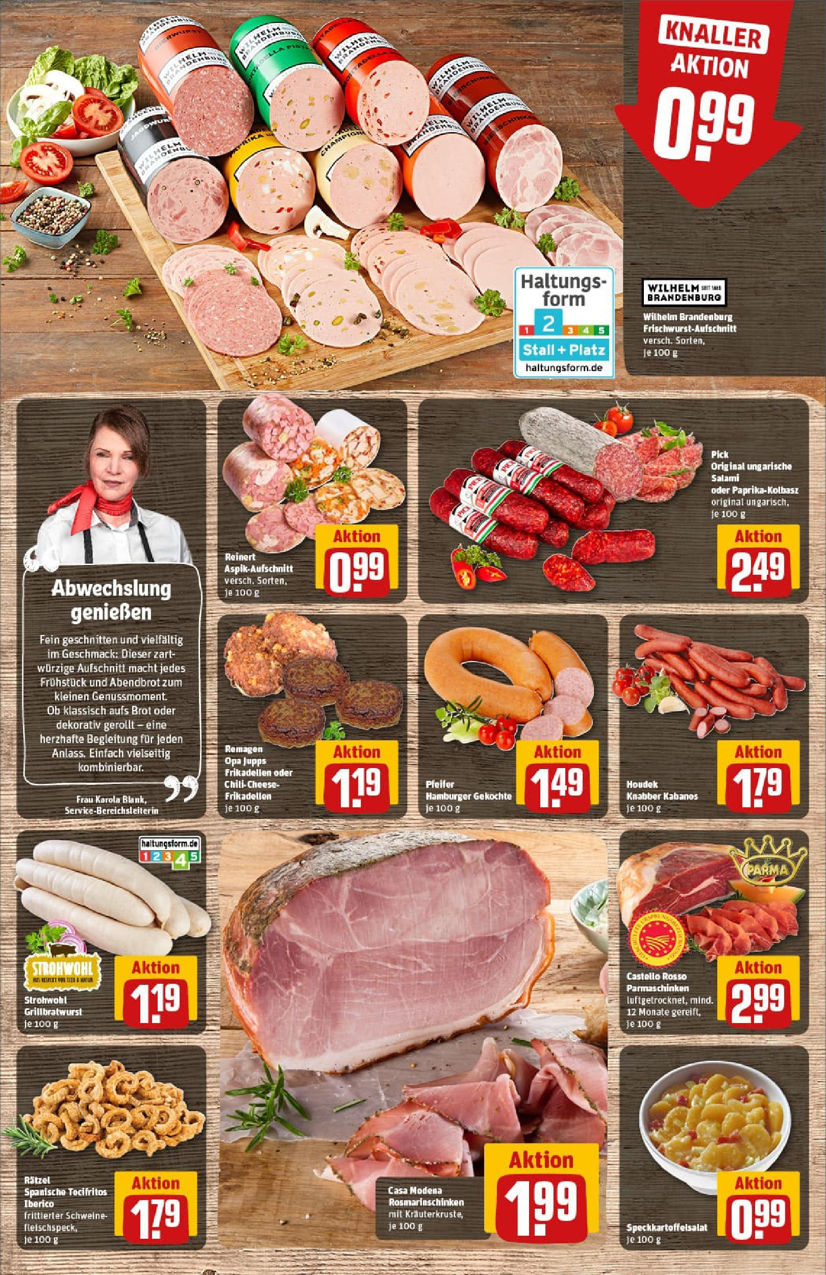 REWE Prospekt ab 20.07.2025 zum Blättern » Angebote | Seite: 12 | Produkte: Paprika, Brot, Salami