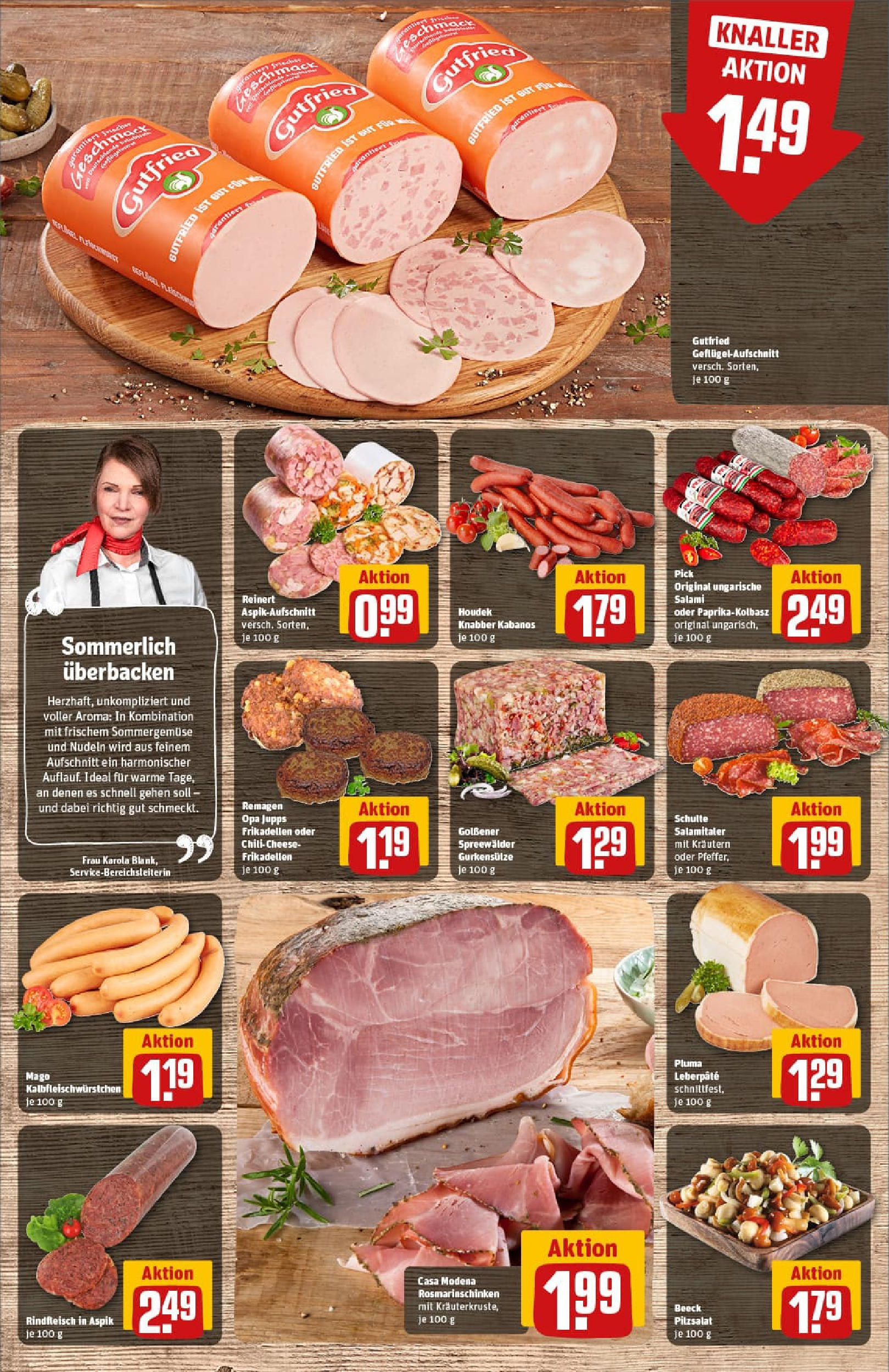 REWE Prospekt ab 20.07.2025 zum Blättern » Angebote | Seite: 12 | Produkte: Salami, Nudeln, Rindfleisch