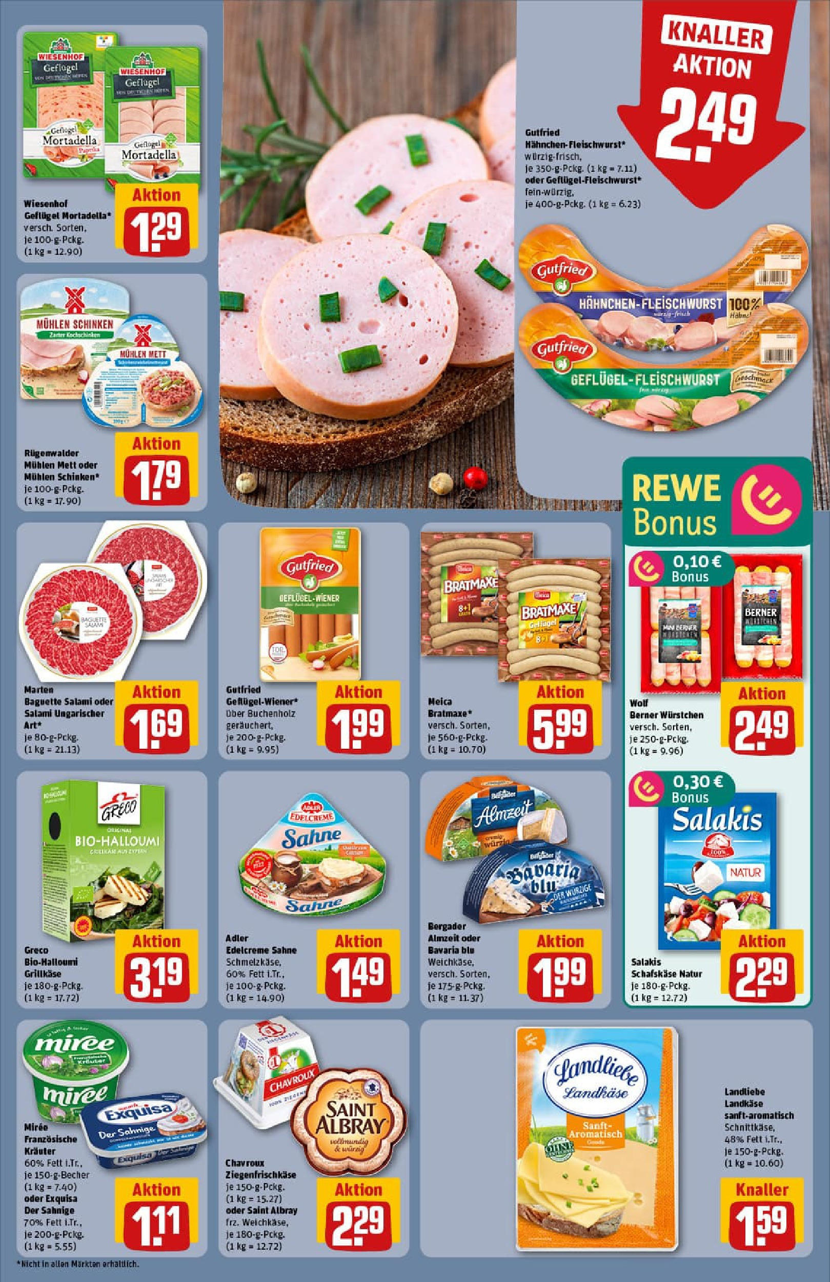 REWE Prospekt ab 20.07.2025 zum Blättern » Angebote | Seite: 15 | Produkte: Feta, Baguette, Meica, Schinken
