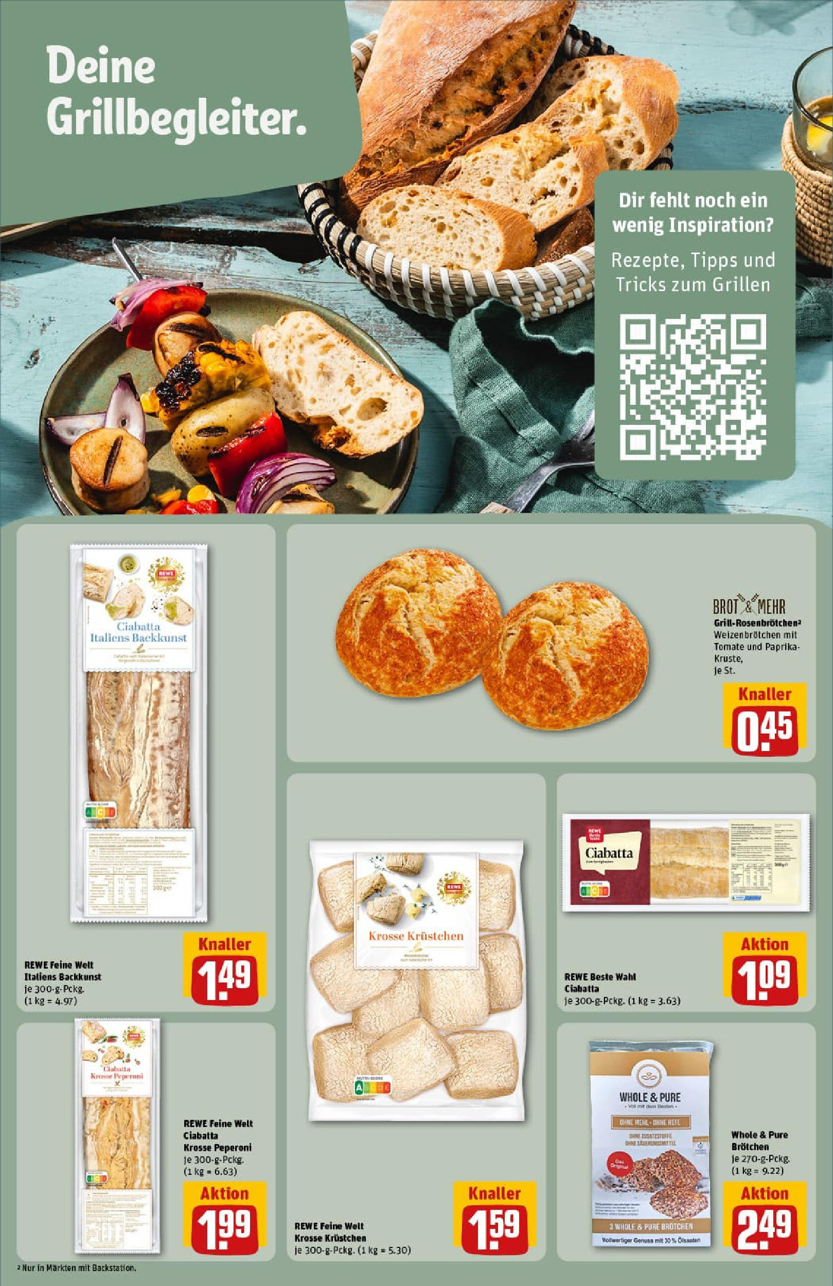 REWE Prospekt ab 20.07.2025 zum Blättern » Angebote | Seite: 17 | Produkte: Paprika, Brot