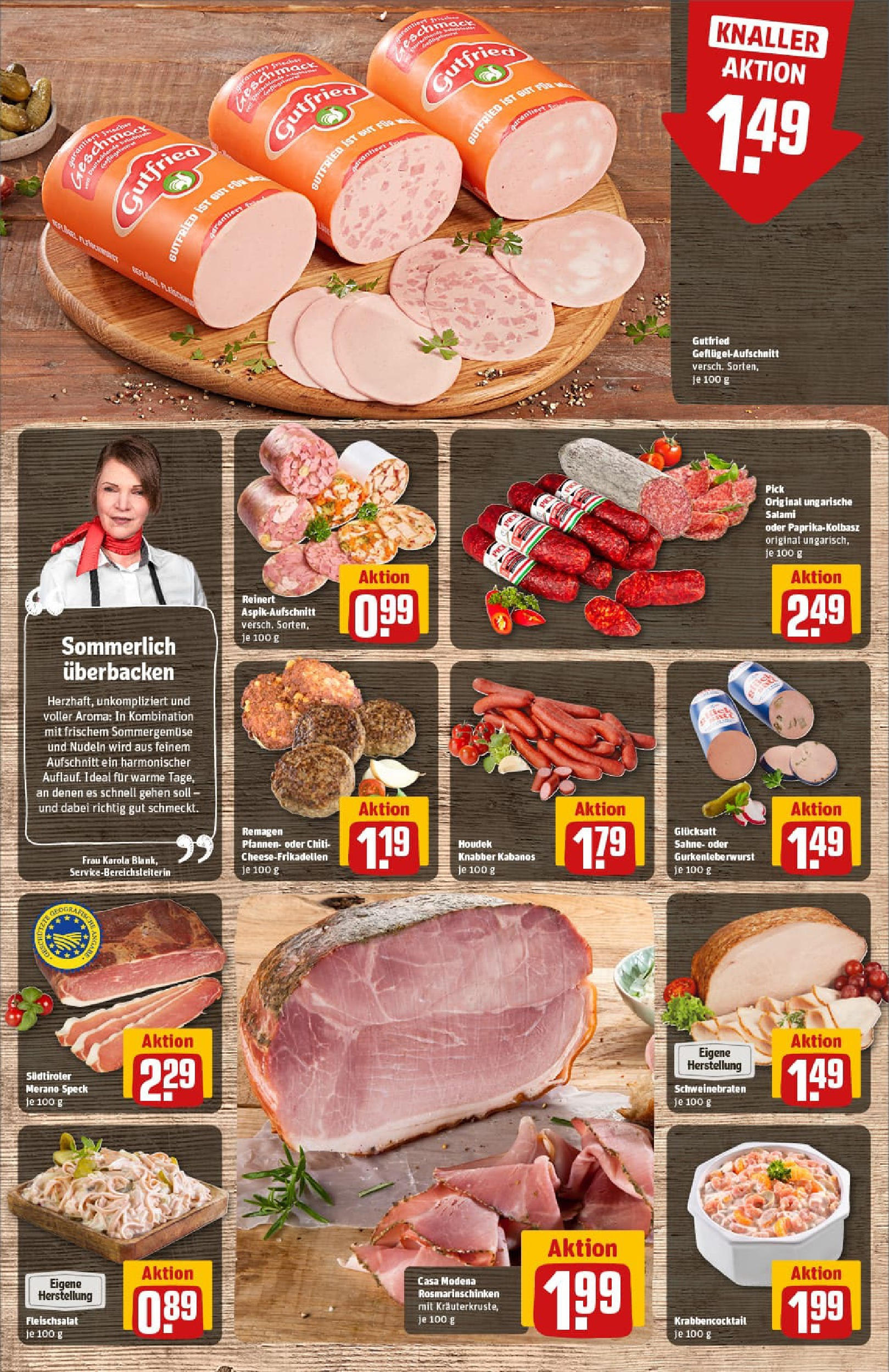 REWE Prospekt ab 20.07.2025 zum Blättern » Angebote | Seite: 10 | Produkte: Paprika, Chili, Salami, Nudeln