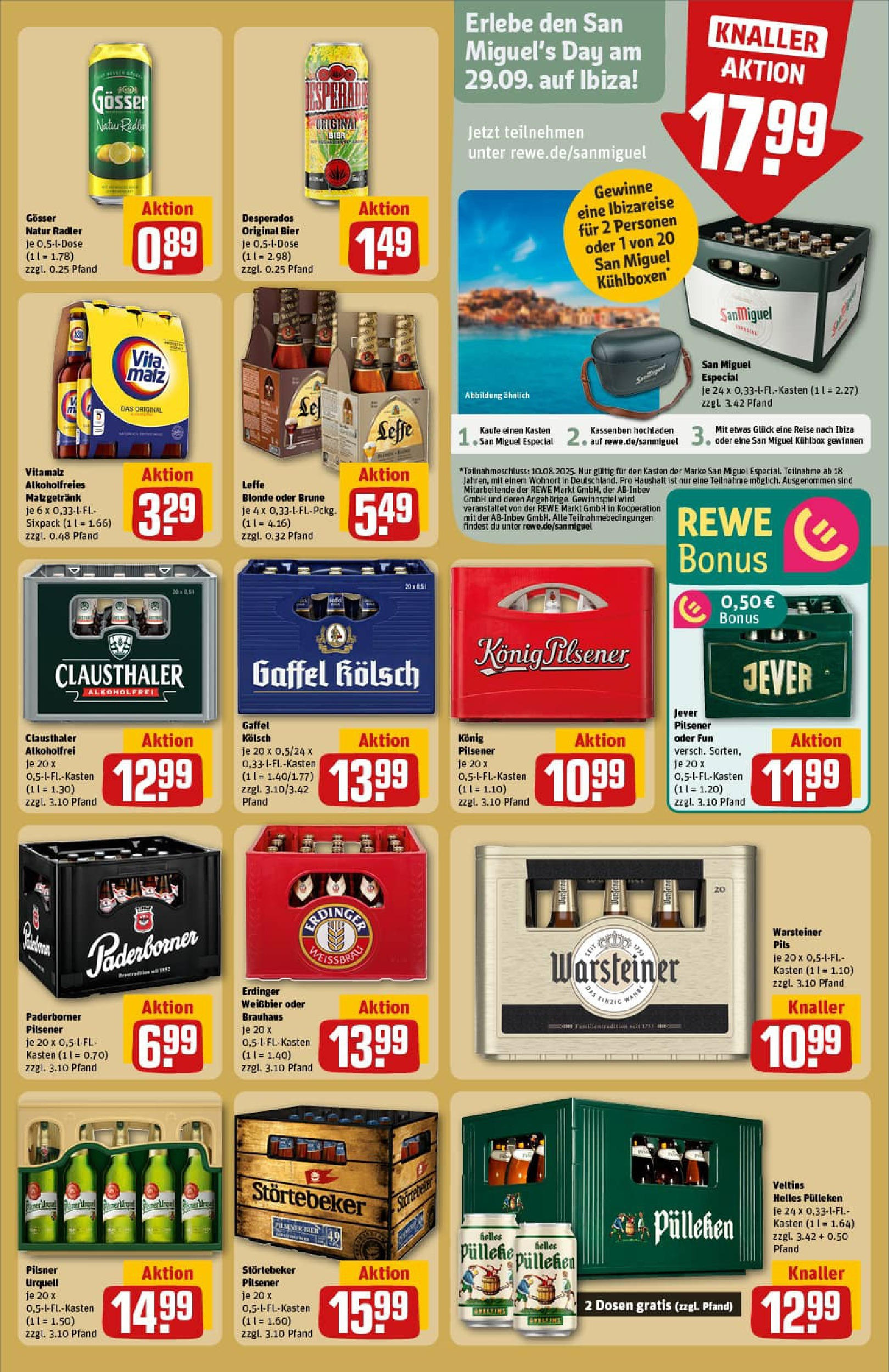 REWE Prospekt ab 20.07.2025 zum Blättern » Angebote | Seite: 19 | Produkte: Erdinger, Bier, Pils, Jever