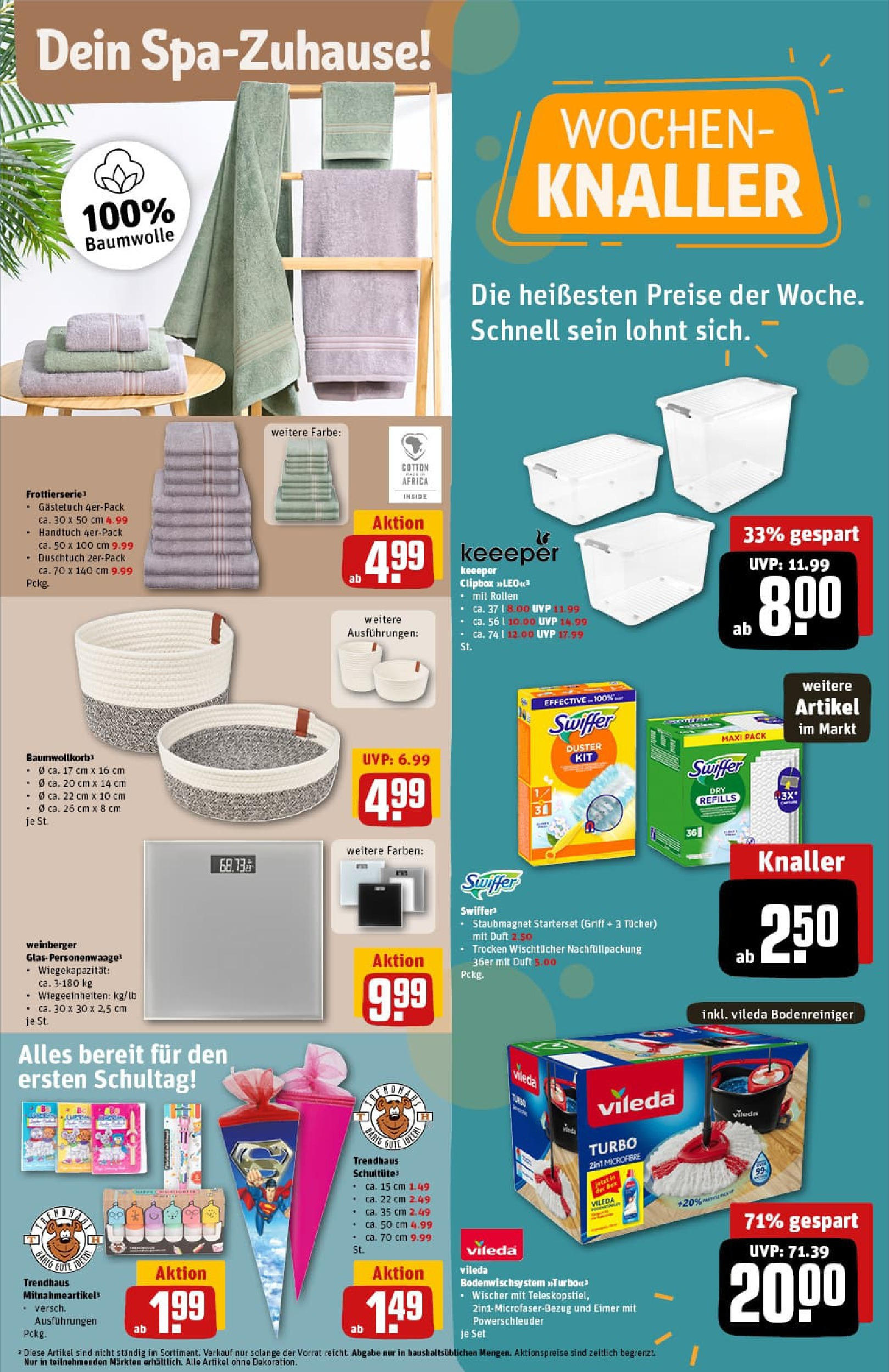 REWE Prospekt ab 20.07.2025 zum Blättern » Angebote | Seite: 33 | Produkte: Box, Duft, Swiffer