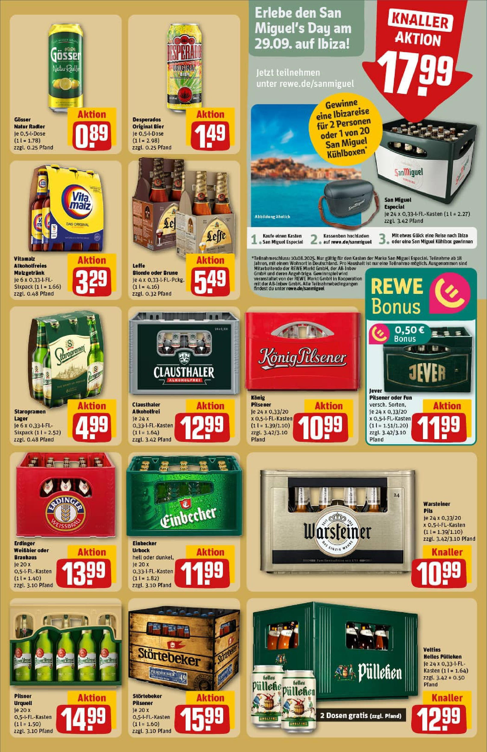 REWE Prospekt ab 20.07.2025 zum Blättern » Angebote | Seite: 17 | Produkte: Erdinger, Pils, Radler, Jever