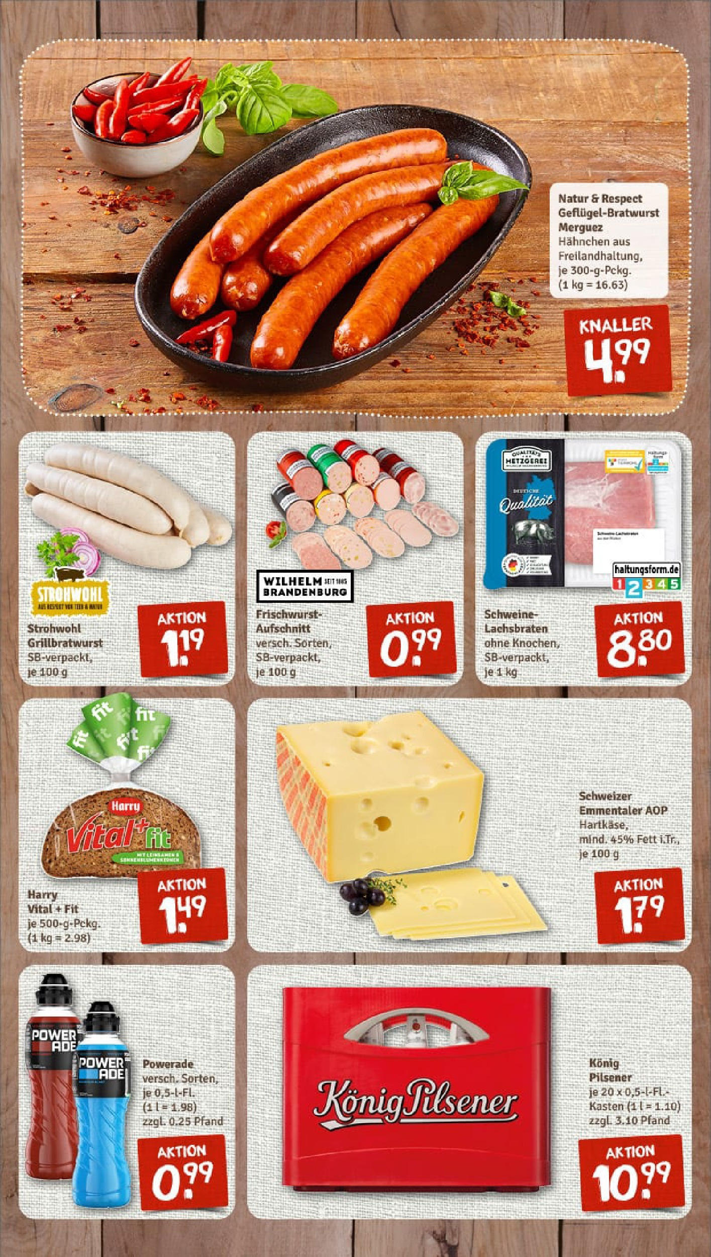 REWE Prospekt ab 20.07.2025 zum Blättern » Angebote | Seite: 7 | Produkte: Hahnchen, Konig pilsener, Powerade