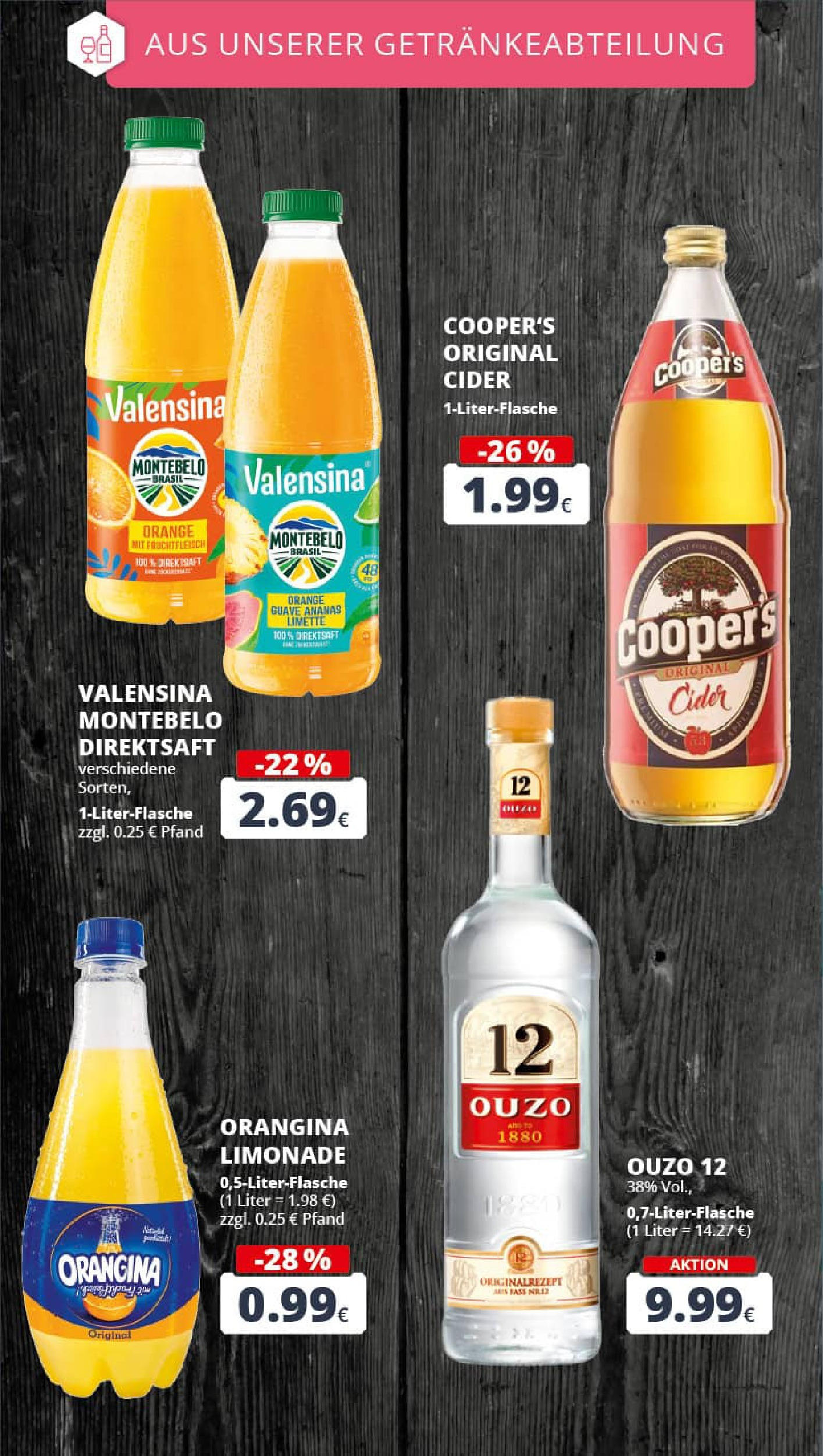 REWE Prospekt ab 20.07.2025 zum Blättern » Angebote | Seite: 19 | Produkte: Ouzo 12, Ouzo, Ananas, Valensina REWE Prospekt ab 20.07.2025 zum Blättern » Angebote | Seite: 19 | Produkte: Ouzo 12, Ouzo, Ananas, Valensina