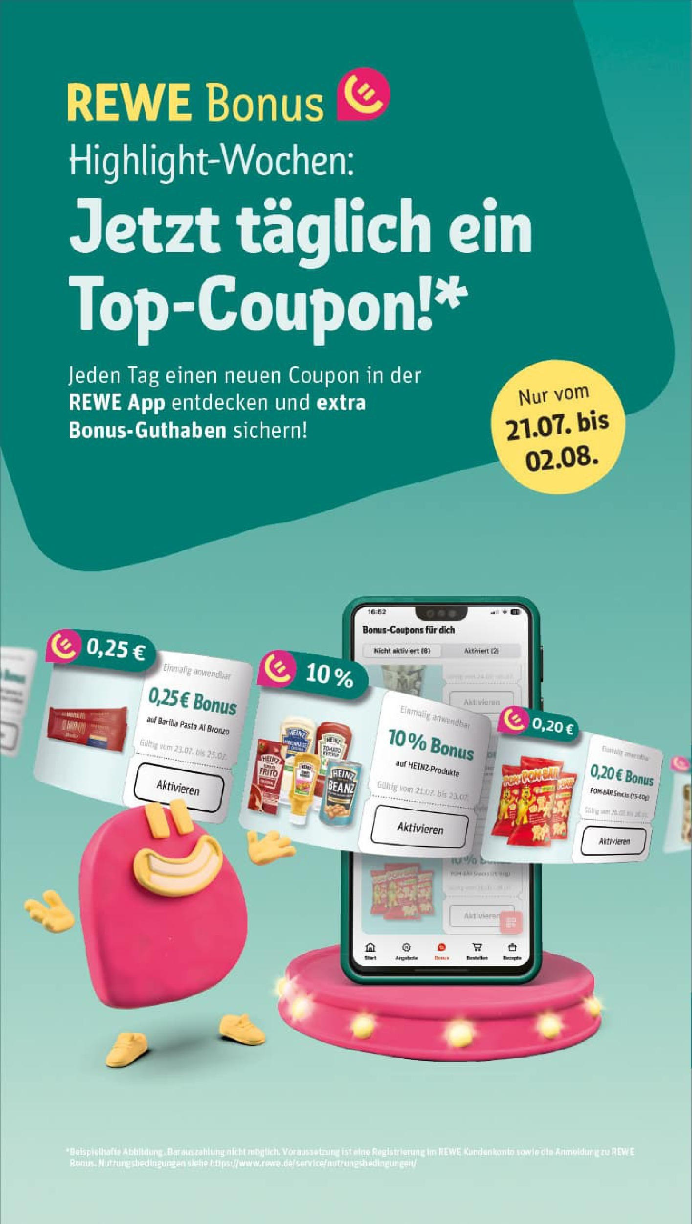 REWE Prospekt ab 20.07.2025 zum Blättern » Angebote | Seite: 22 | Produkte: Barilla, POM-BÄR, Pasta REWE Prospekt ab 20.07.2025 zum Blättern » Angebote | Seite: 22 | Produkte: Barilla, POM-BÄR, Pasta