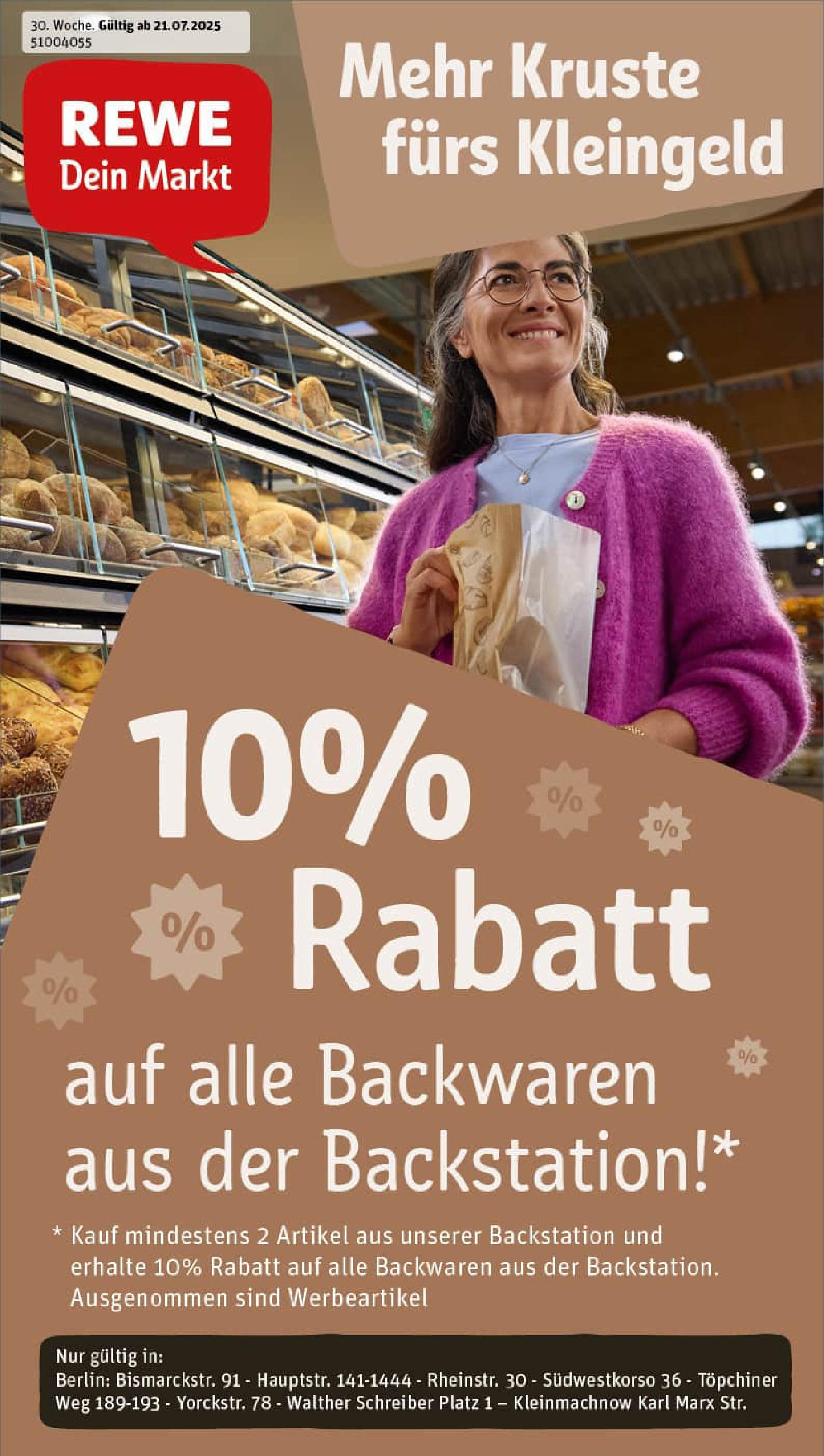 REWE Prospekt ab 20.07.2025 nächste Woche - Prospekt Berlin / Friedenau Vorschau von dem Prospekt des Geschäftes Rewe, gültig ab dem 20.07.2025