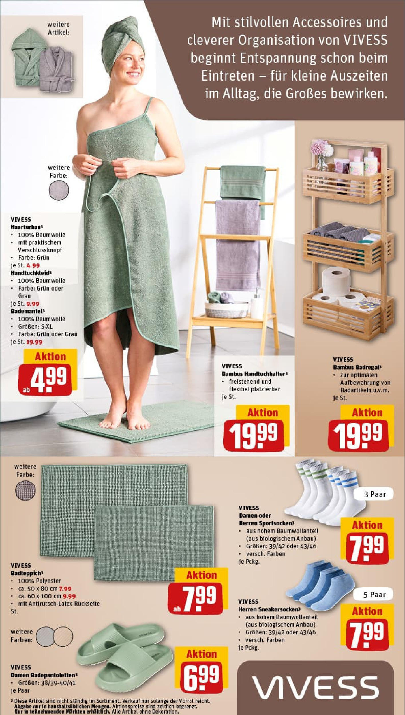 REWE Prospekt ab 20.07.2025 zum Blättern » Angebote | Seite: 26 | Produkte: Handtuchhalter, Badregal, Bademantel