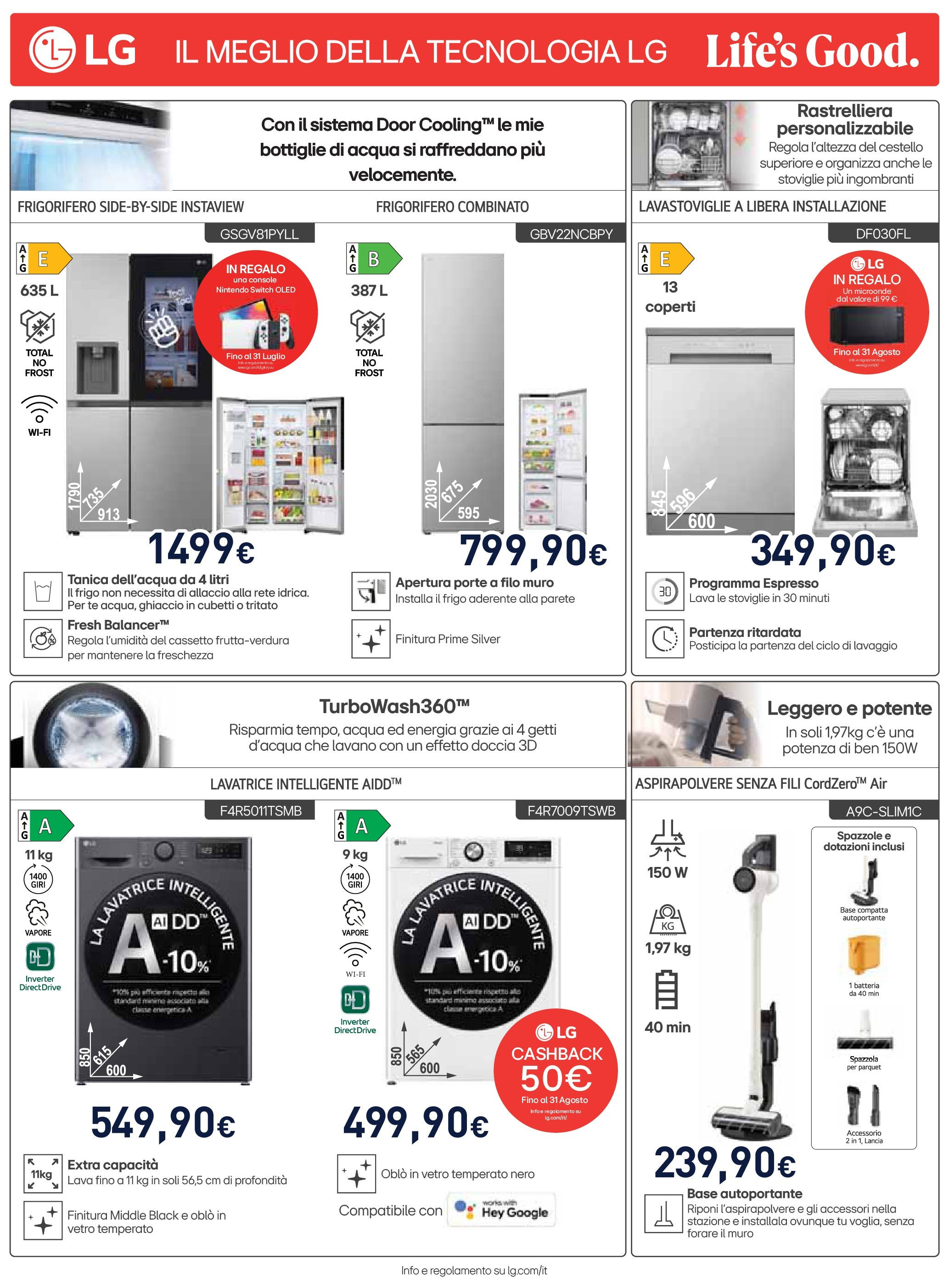 Nuovo Volantino Unieuro	 dal 17/07/2025 > offerte anteprima 🛍️ | Pagina: 28 | Prodotti: Tè, Aspirapolvere senza fili, Frigorifero, Doccia