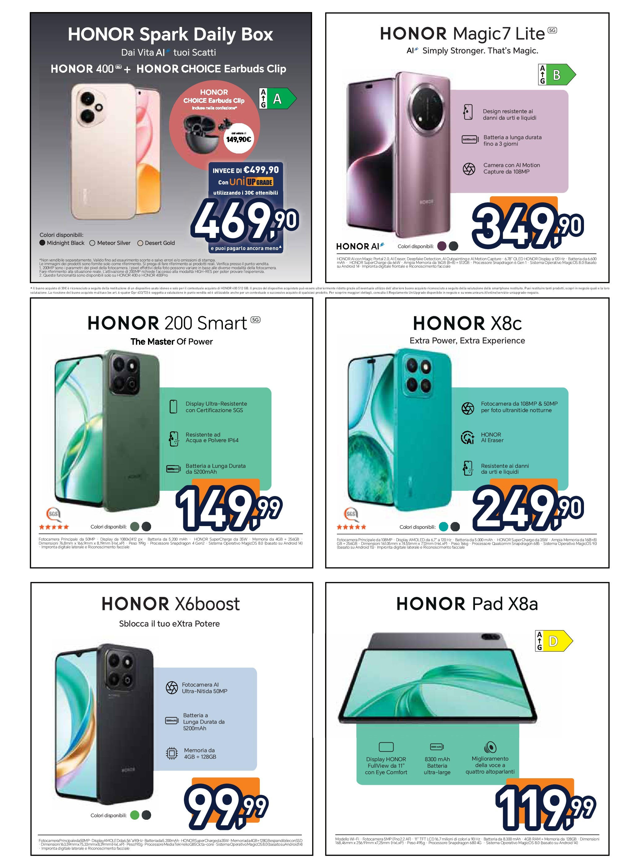Nuovo Volantino Unieuro	 dal 17/07/2025 > offerte anteprima 🛍️ | Pagina: 8 | Prodotti: Acqua, The, Smartphone, Batteria
