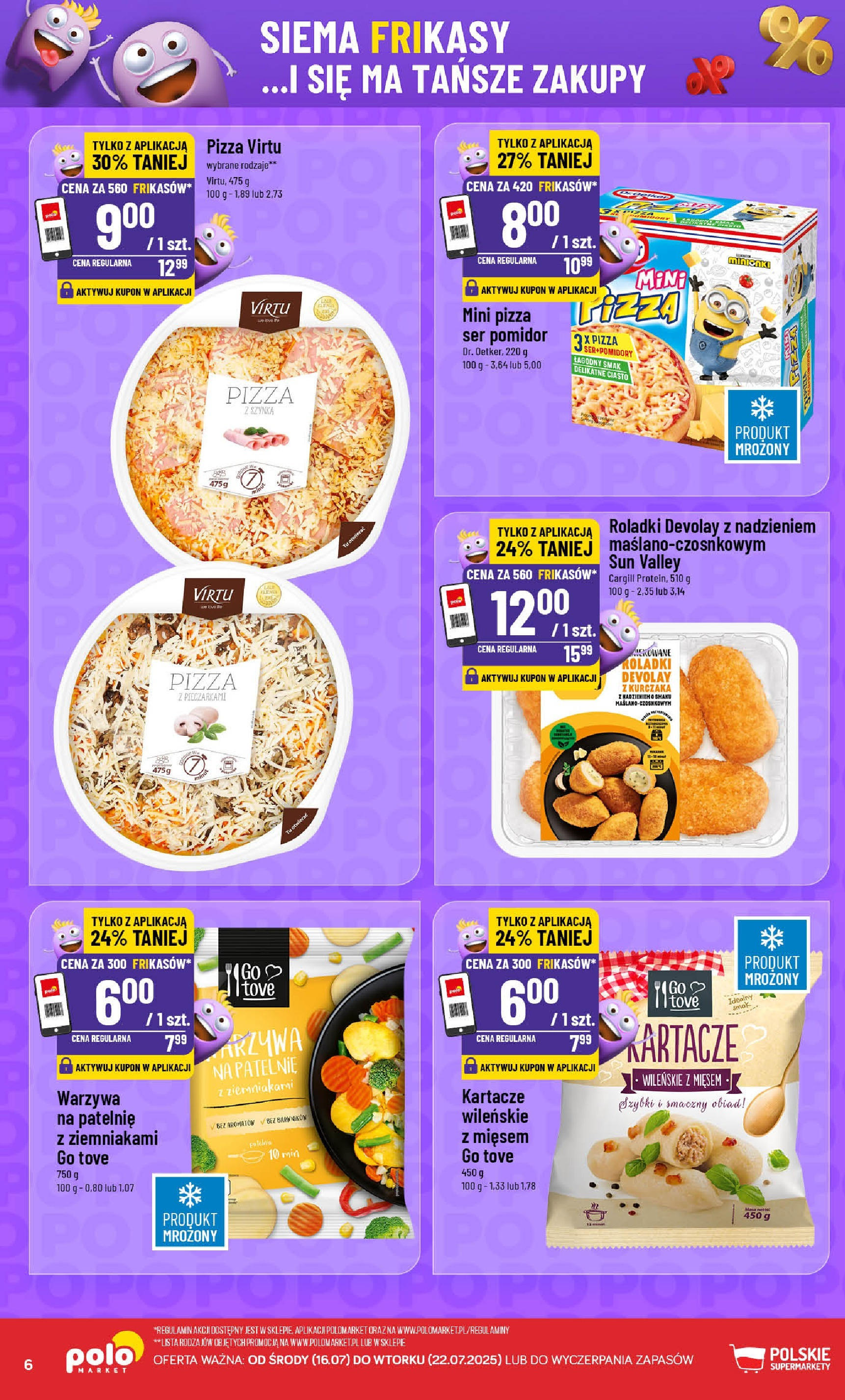 POLOmarket gazetka od jutra (16.07.2025) - Nowa PDF | Strona: 6 | Produkty: Ciasto, Pomidory, Patelnia, Warzywa