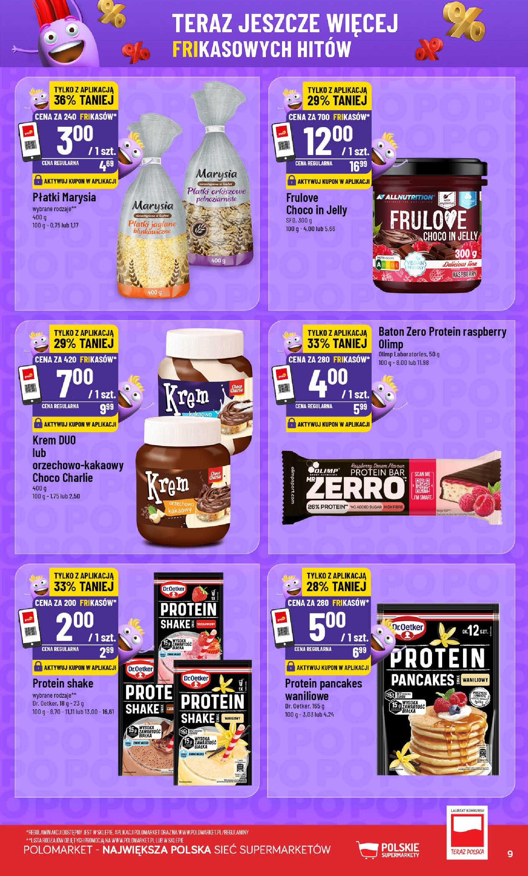 POLOmarket gazetka od jutra (16.07.2025) - Nowa PDF | Strona: 9 | Produkty: Baton, Mleko, Płatki, Pancakes