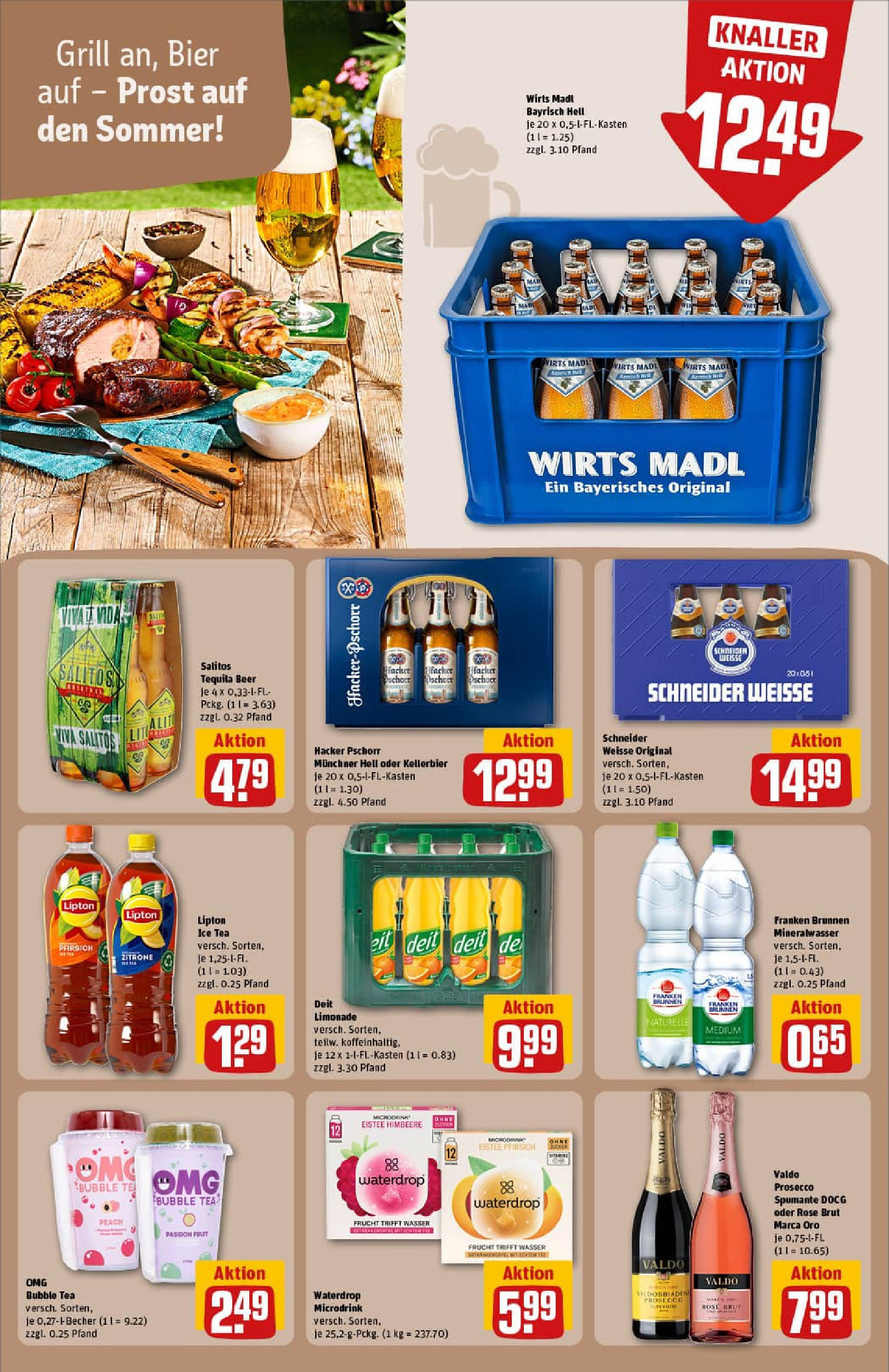 REWE Prospekt ab 20.07.2025 zum Blättern » Angebote | Seite: 26 | Produkte: Bier, Tequila, Zitrone, Pfirsich