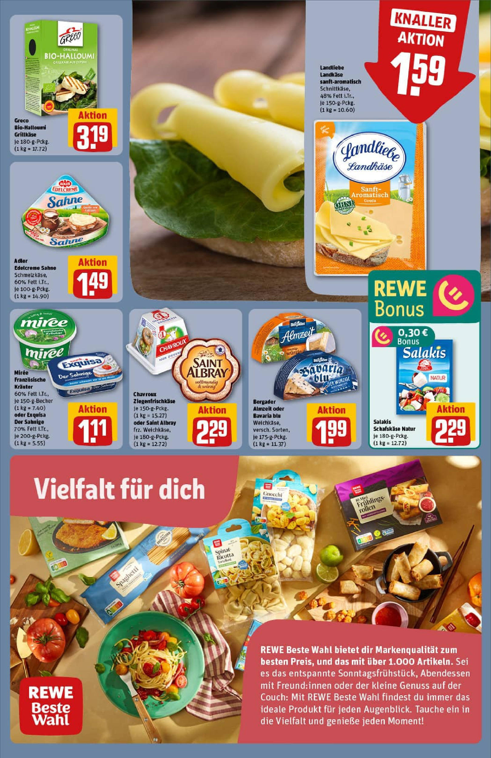 REWE Prospekt ab 20.07.2025 zum Blättern » Angebote | Seite: 13 | Produkte: Couch, Exquisa, Salakis, Sahne