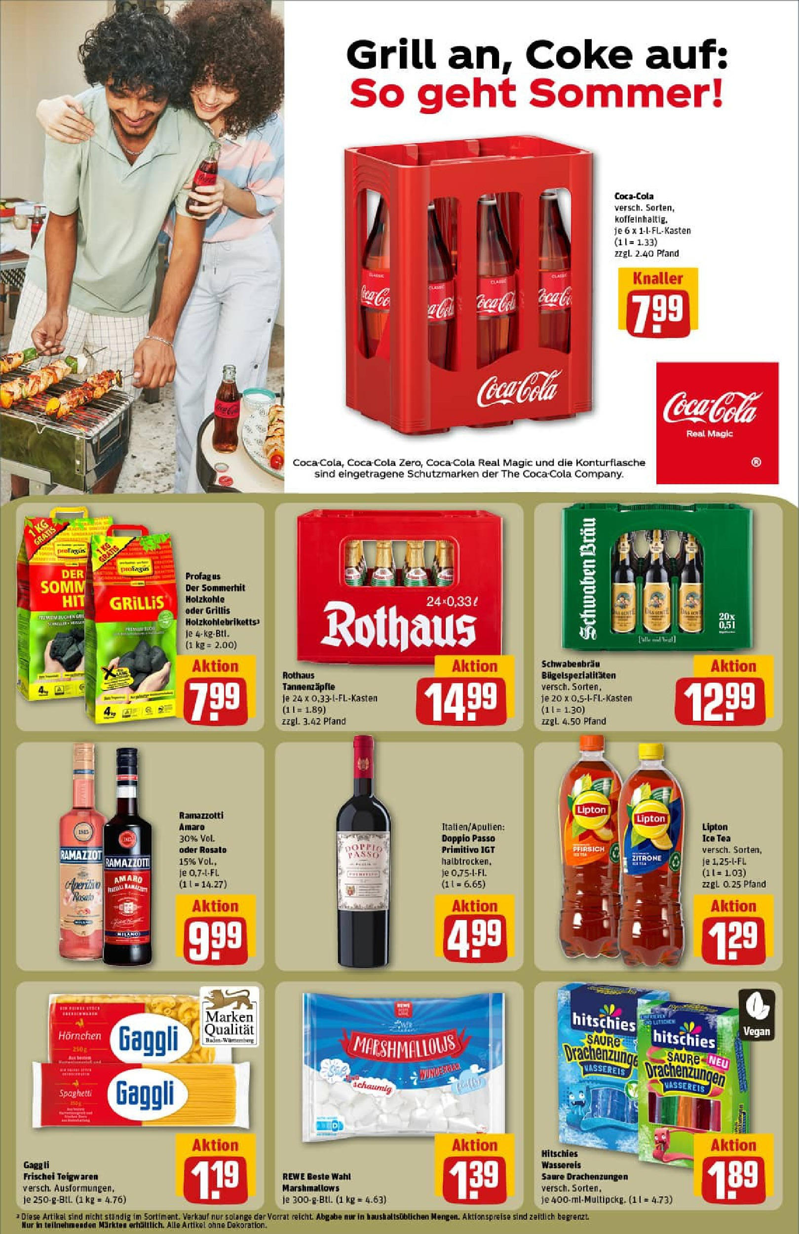 REWE Prospekt ab 20.07.2025 zum Blättern » Angebote | Seite: 27 | Produkte: Grill, Doppio Passo, Pfirsich, Ramazzotti
