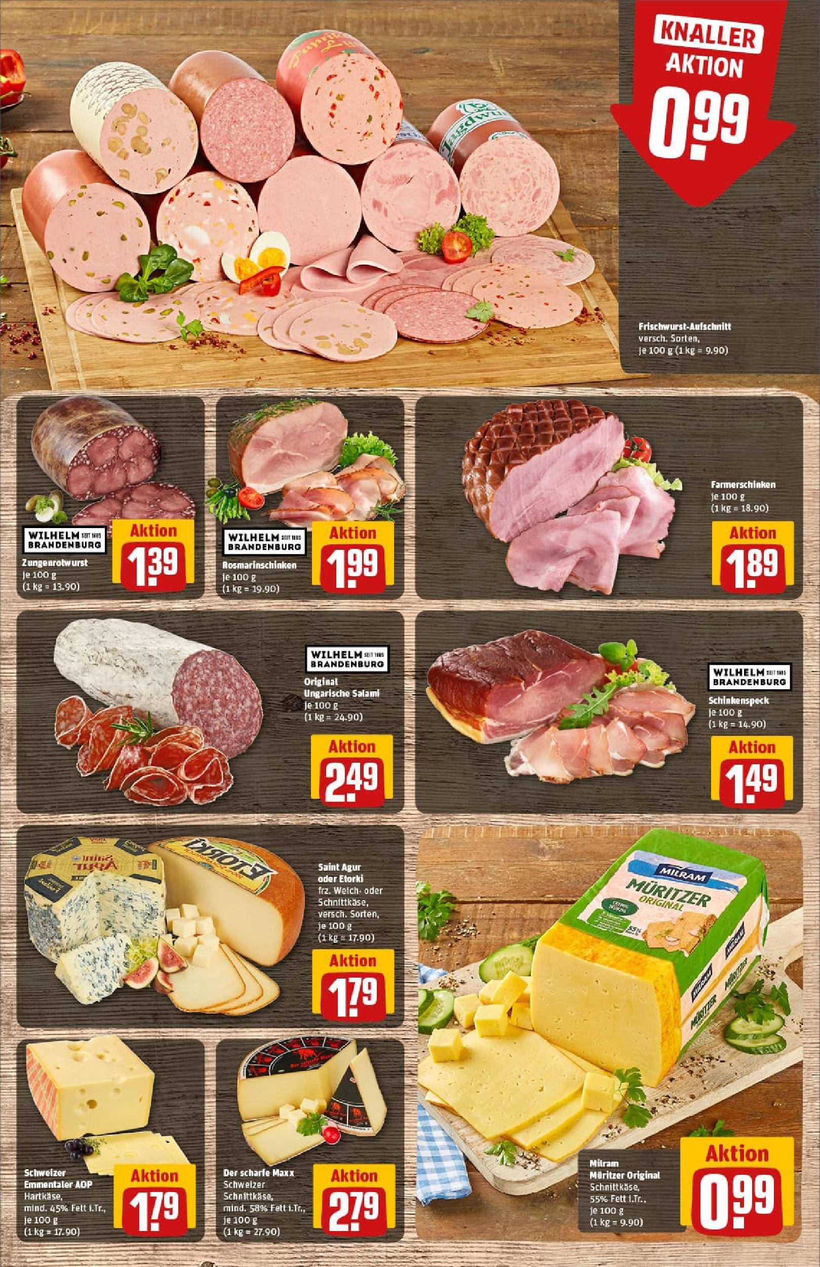 REWE Prospekt ab 20.07.2025 zum Blättern » Angebote | Seite: 12 | Produkte: Milram, Salami