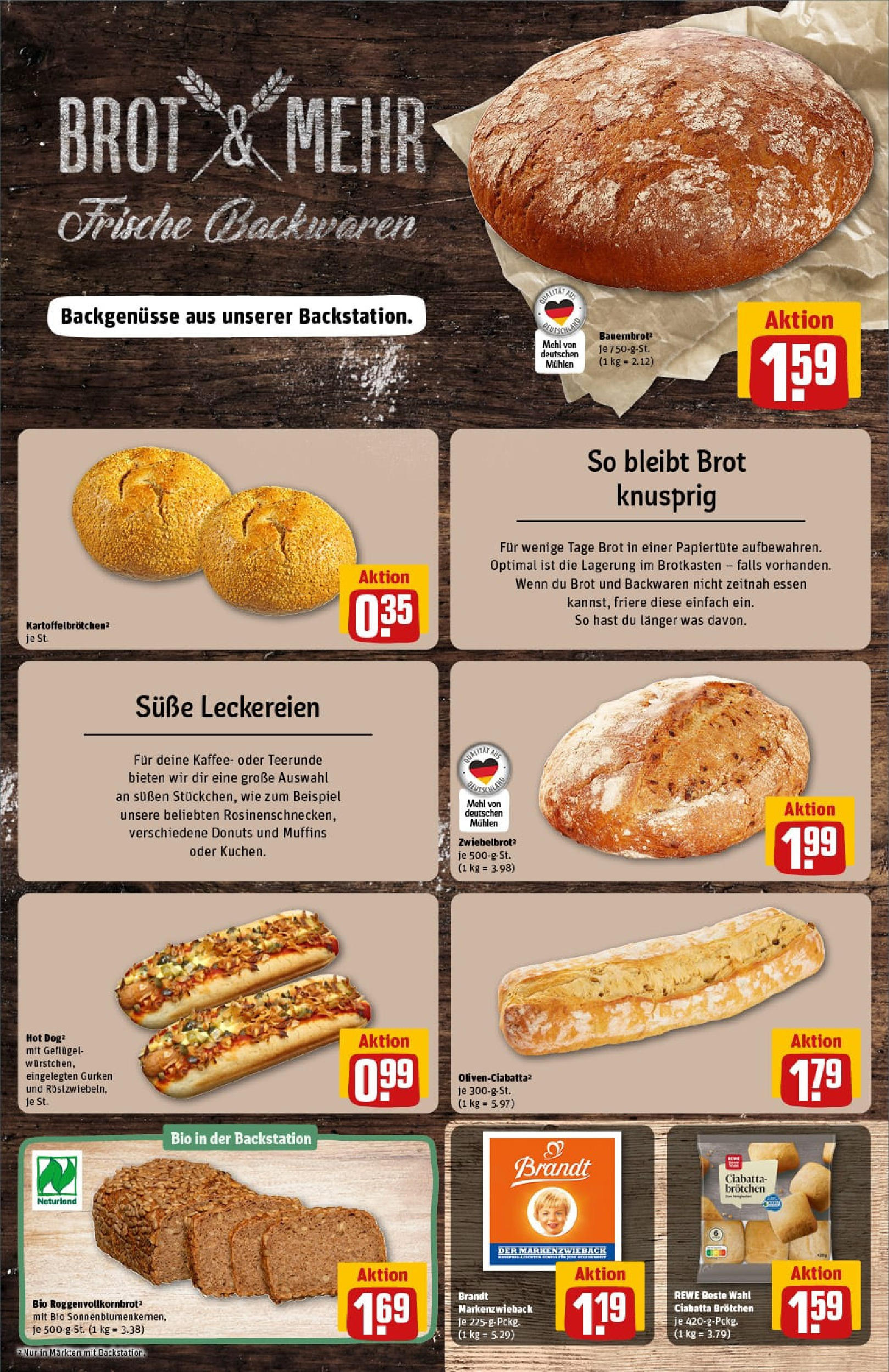 REWE Prospekt ab 20.07.2025 zum Blättern » Angebote | Seite: 13 | Produkte: Mehl, Kaffee, Brot, Gurken