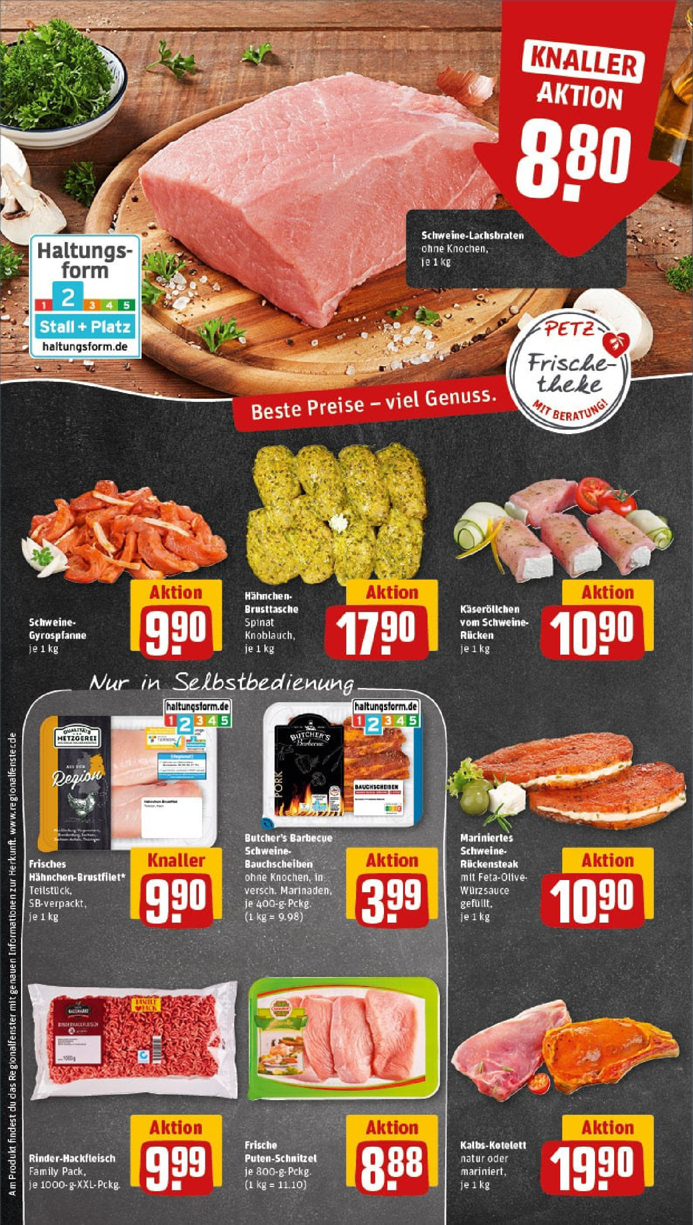 REWE Prospekt ab 20.07.2025 zum Blättern » Angebote | Seite: 8 | Produkte: Hahnchen, Theke, Putenschnitzel
