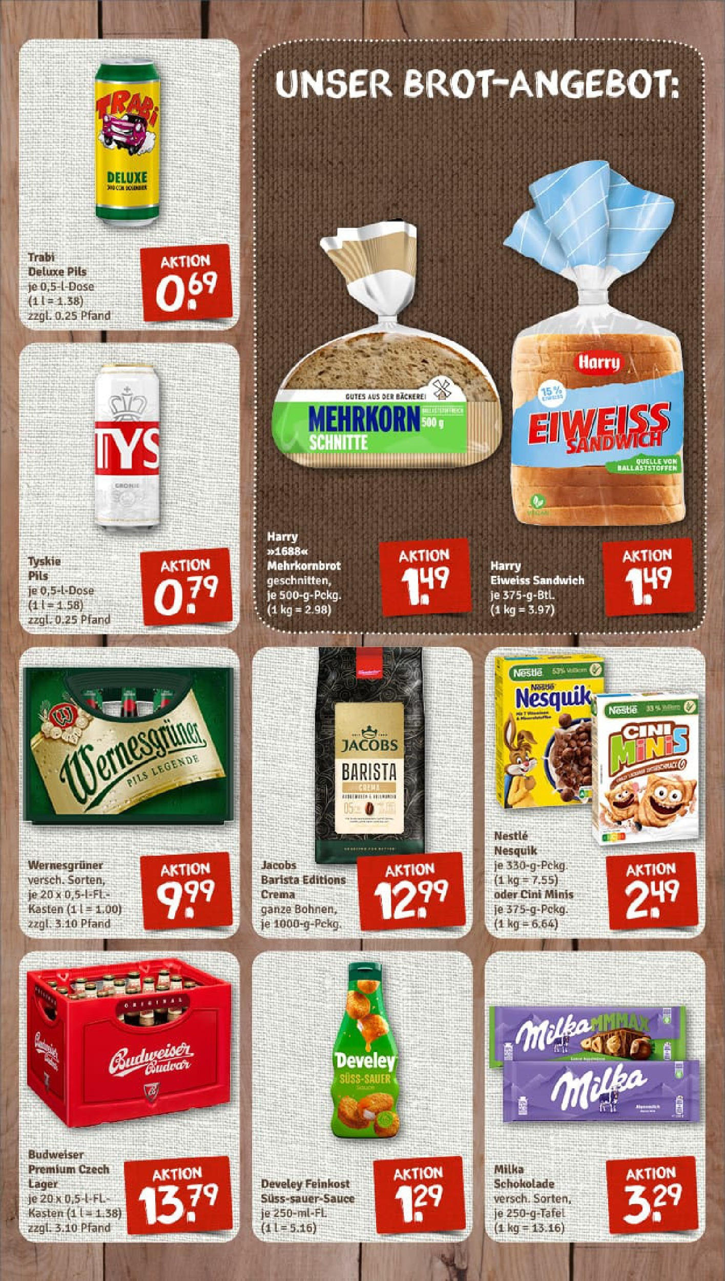 REWE Prospekt ab 20.07.2025 zum Blättern » Angebote | Seite: 7 | Produkte: Nesquik, Milka schokolade, Pils, Budweiser