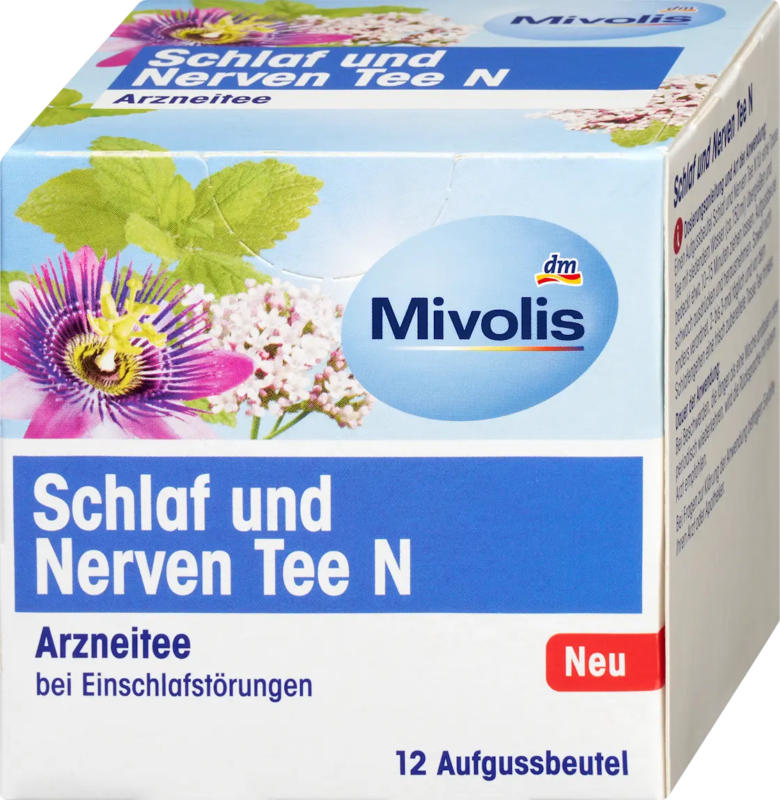 Mivolis Arzneitee, Schlaf & Nerven Tee N (12 Beutel)