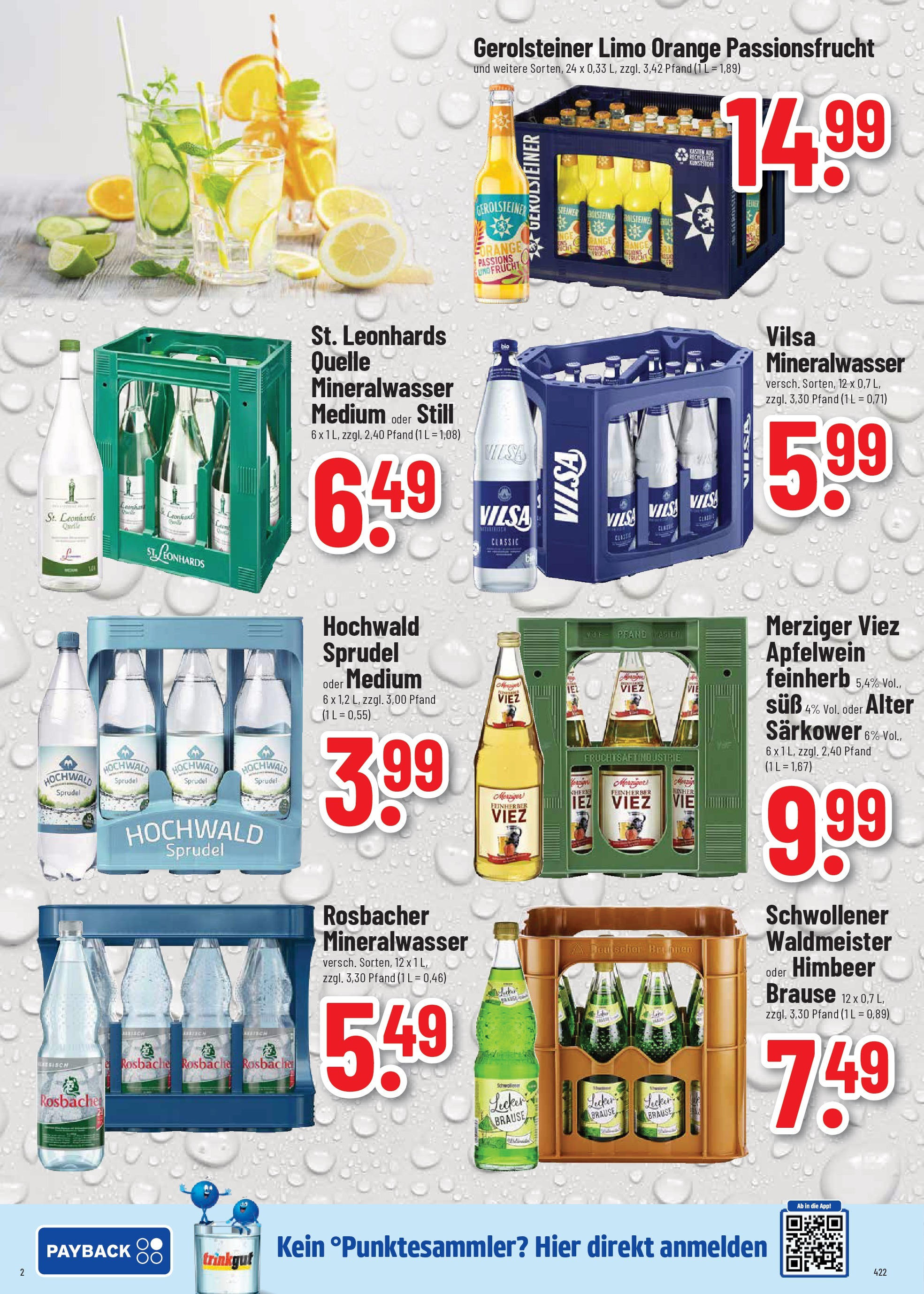 Trinkgut prospekt Dillingen	 (ab 20.07.2025) » Angebote online | Seite: 2 | Produkte: Mineralwasser, Gerolsteiner