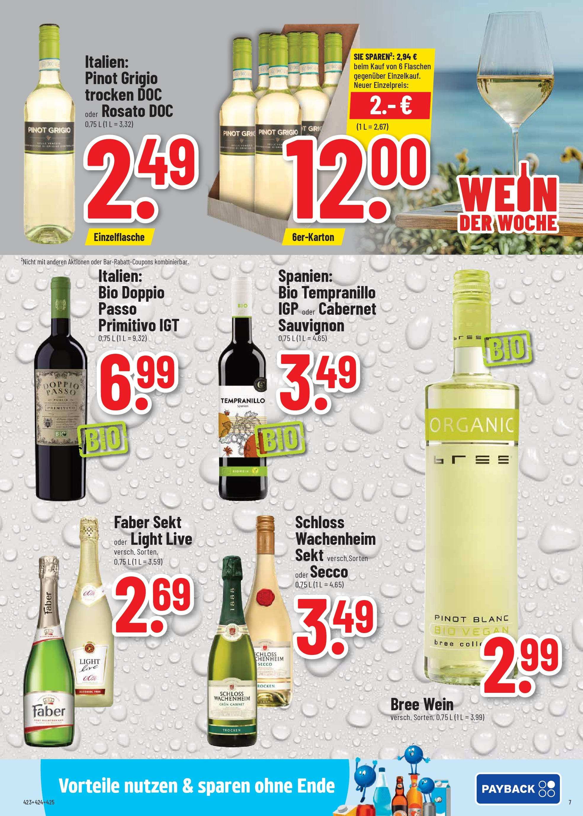 Trinkgut prospekt St. Leon-Rot	 (ab 20.07.2025) » Angebote online | Seite: 7 | Produkte: Sekt, Bree, Doppio Passo, Wein