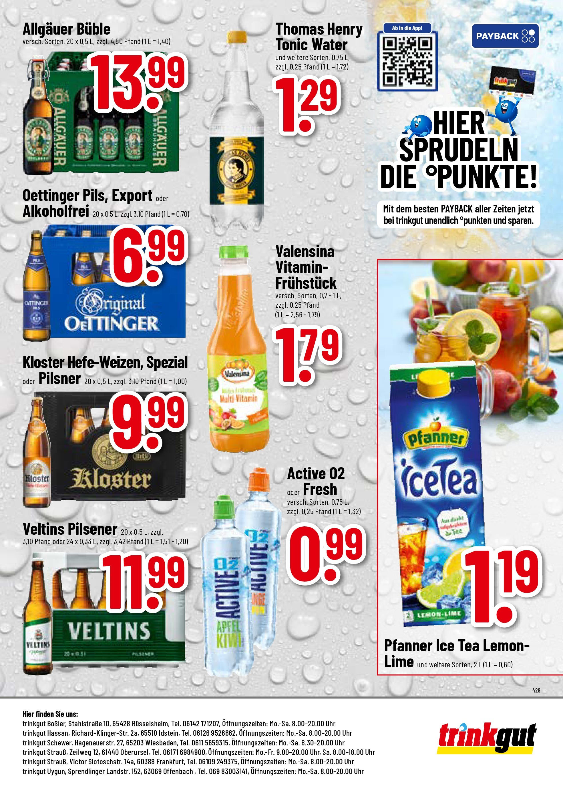 Trinkgut prospekt Offenbach	 (ab 20.07.2025) » Angebote online | Seite: 8 | Produkte: Oettinger, Valensina, Uhr, Veltins