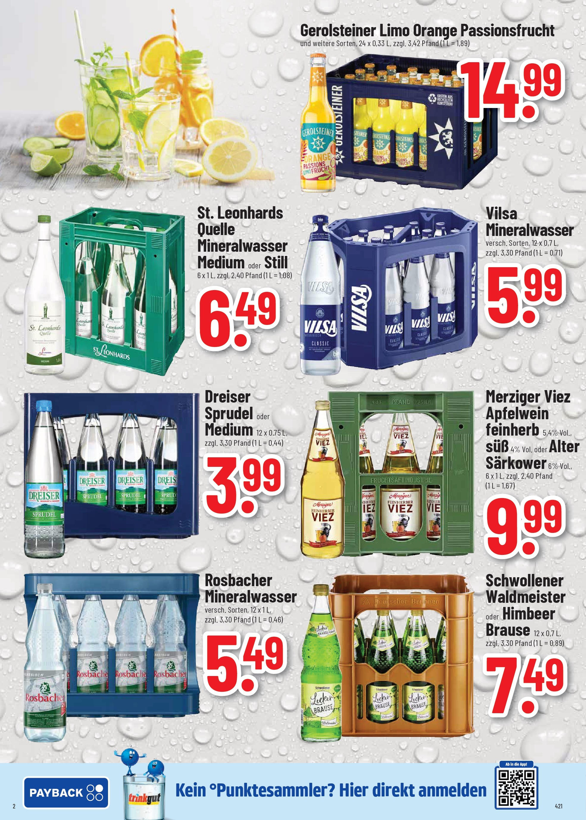 Trinkgut prospekt Wittlich	 (ab 20.07.2025) » Angebote online | Seite: 2 | Produkte: Mineralwasser, Gerolsteiner
