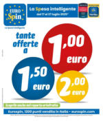 Eurospin TANTE OFFERTE A 1 €, 1,5 € E 2 € - al 27.07.2025