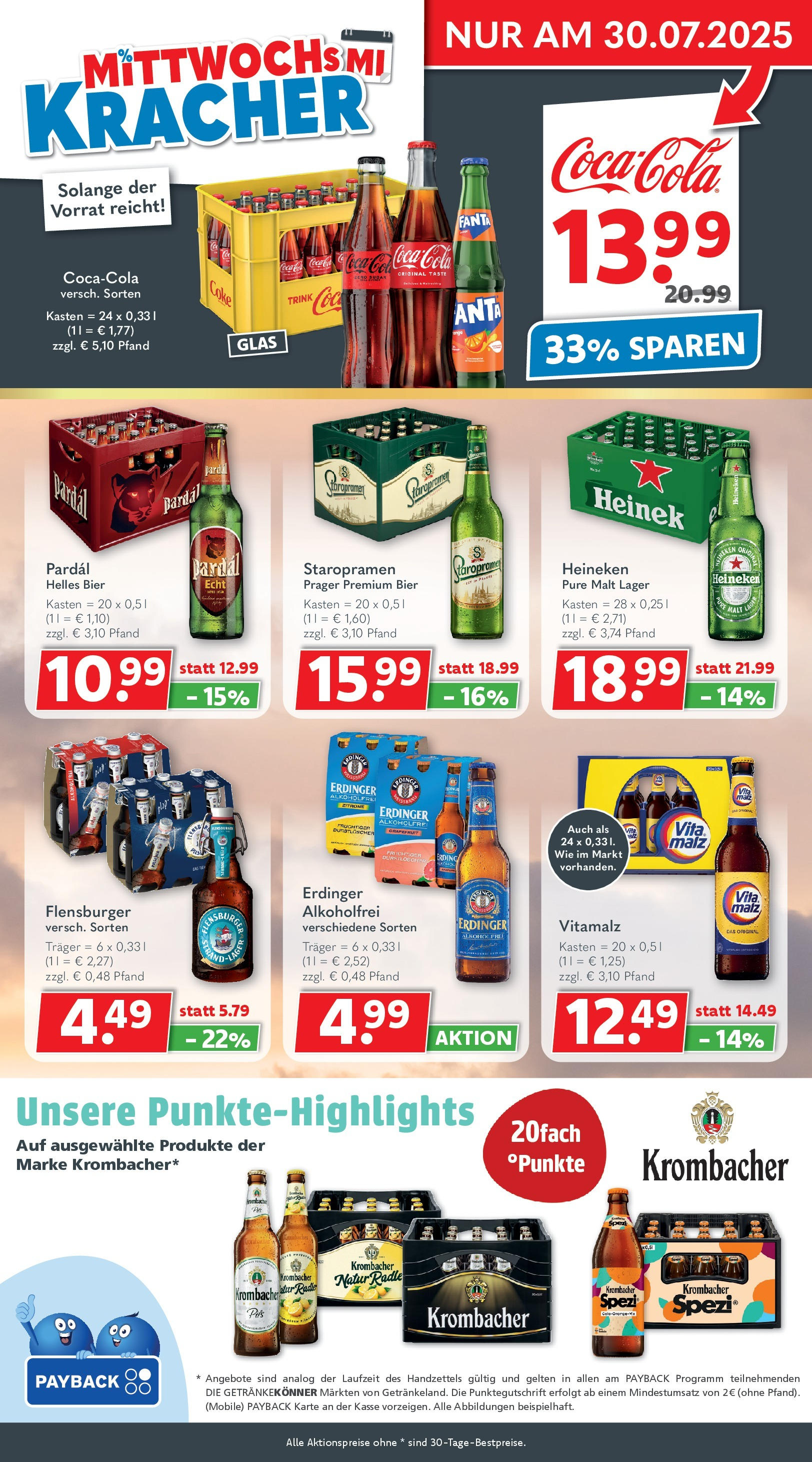 Getränkeland - Getränkeland: Getränkeangebote (ab 20.07.2025) zum Blättern | Seite: 3 | Produkte: Coca cola, Erdinger, Heineken, Grapefruit Getränkeland - Getränkeland: Getränkeangebote (ab 20.07.2025) zum Blättern | Seite: 3 | Produkte: Coca cola, Erdinger, Heineken, Grapefruit