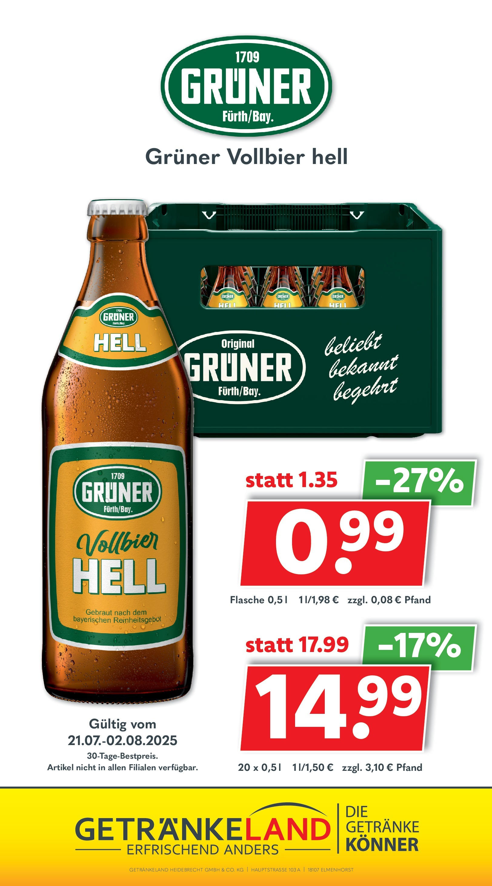 Getränkeland - Getränkeland: Getränkeangebote (ab 20.07.2025) zum Blättern | Seite: 9 Getränkeland - Getränkeland: Getränkeangebote (ab 20.07.2025) zum Blättern | Seite: 9