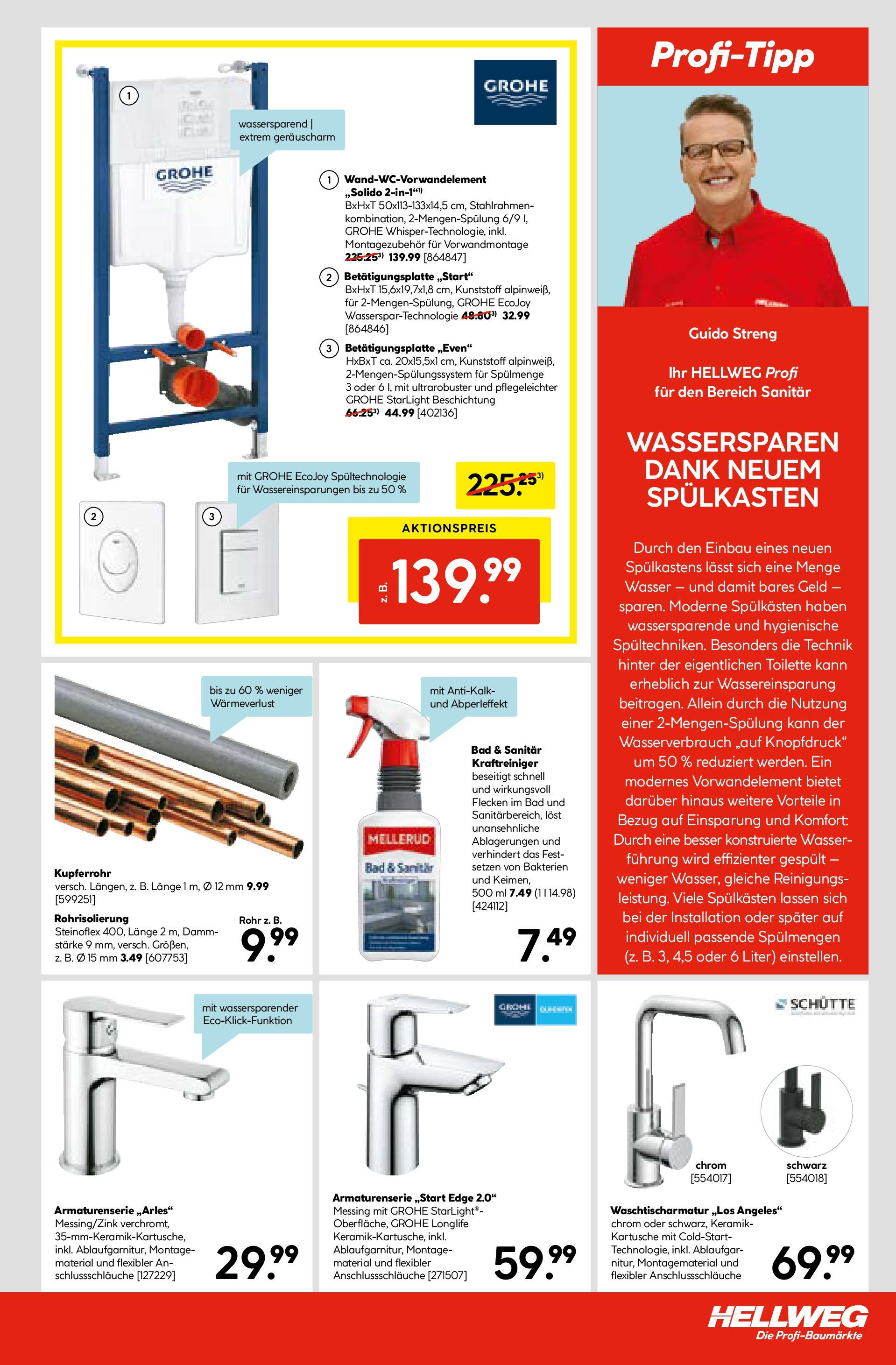 HELLWEG Raaba-Grambach von 17.07.2025 - Aktuelle Angebote | Seite: 9 | Produkte: Wasser, Toilette, Bad