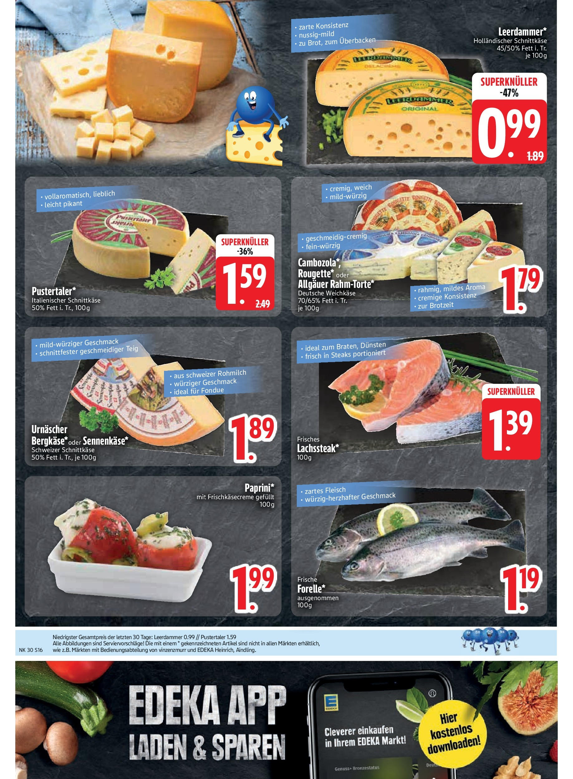 Edeka prospekt Rötz	 (ab 20.07.2025) » Angebote Online | Seite: 18 | Produkte: Leerdammer, Steak, Fondue, Fleisch