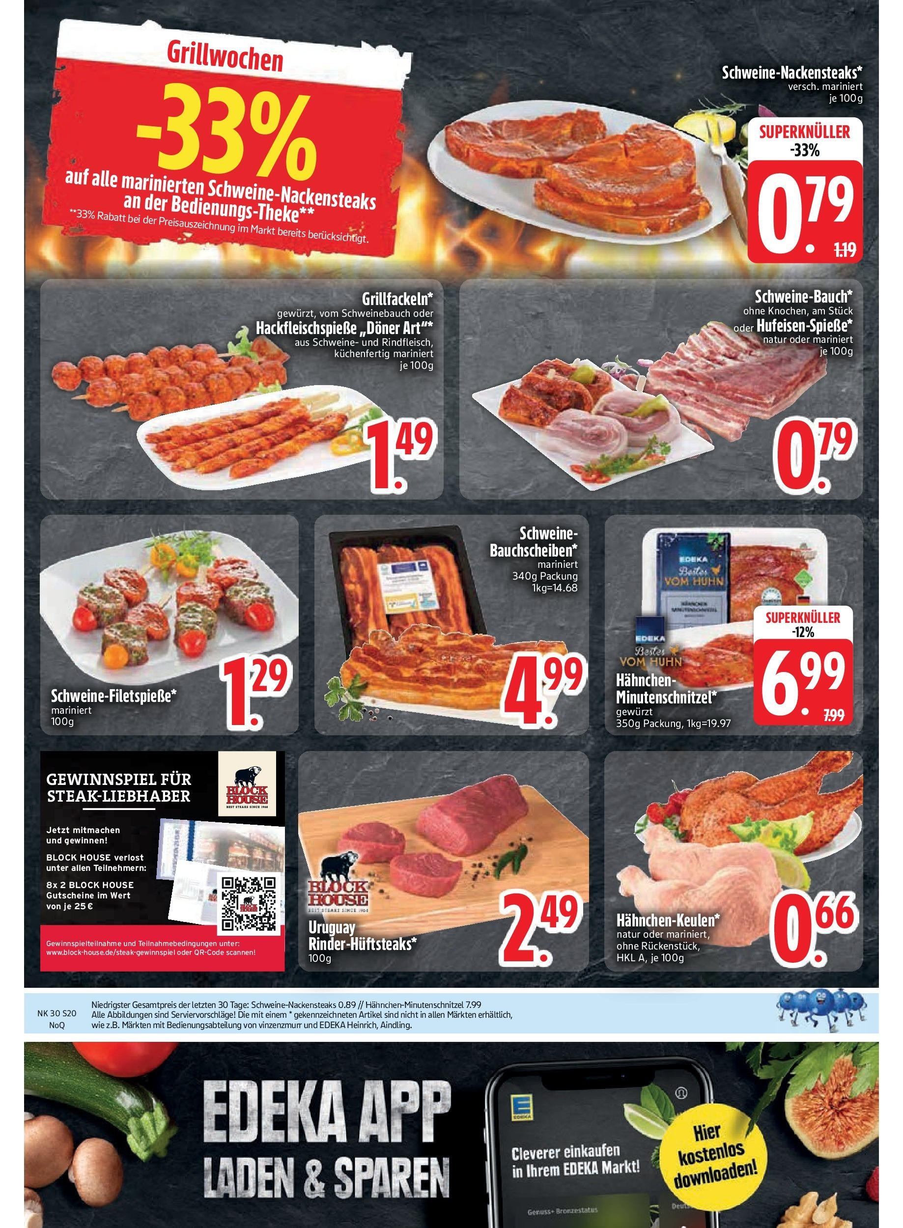 Edeka prospekt Rötz	 (ab 20.07.2025) » Angebote Online | Seite: 22 | Produkte: Hahnchen, Schweinebauch, Schnitzel
