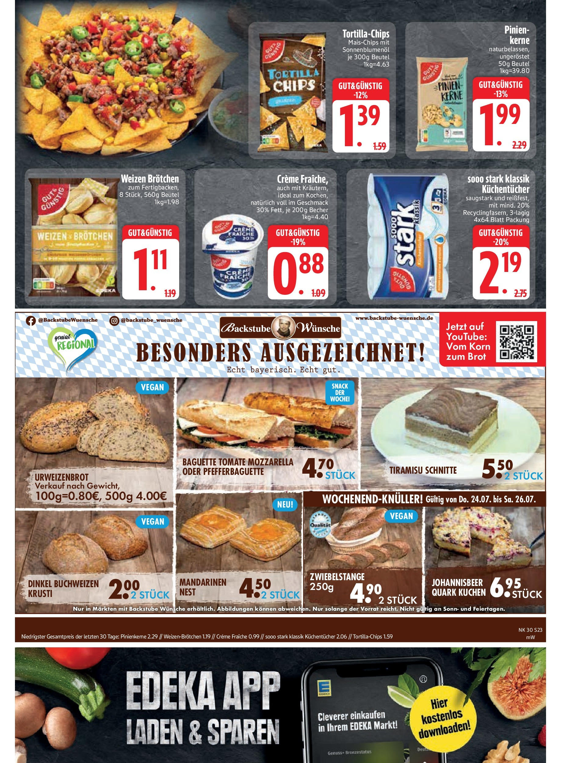 Edeka prospekt Markt Schwaben (ab 20.07.2025) » Angebote Online | Seite: 25 | Produkte: Quark, Baguette, Creme, Brot Edeka prospekt Markt Schwaben (ab 20.07.2025) » Angebote Online | Seite: 25 | Produkte: Quark, Baguette, Creme, Brot