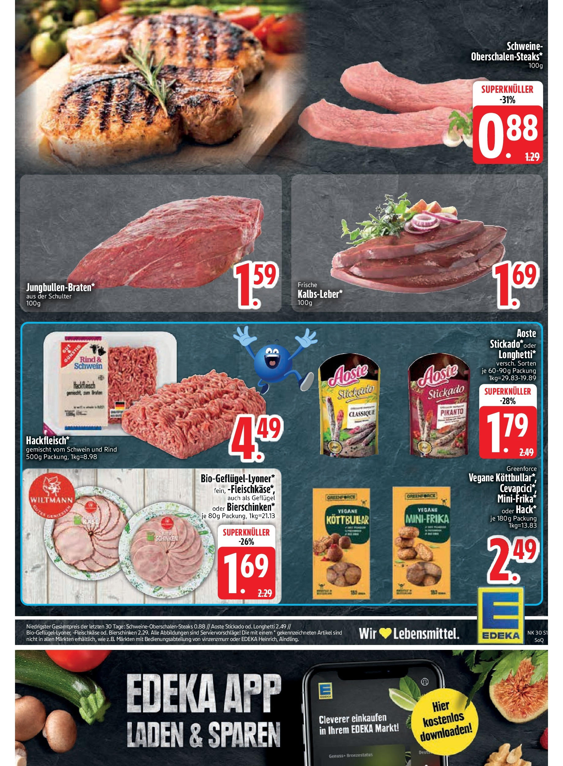 Edeka prospekt Trostberg	 (ab 20.07.2025) » Angebote Online | Seite: 17 | Produkte: Cevapcici, Steak, Hackfleisch