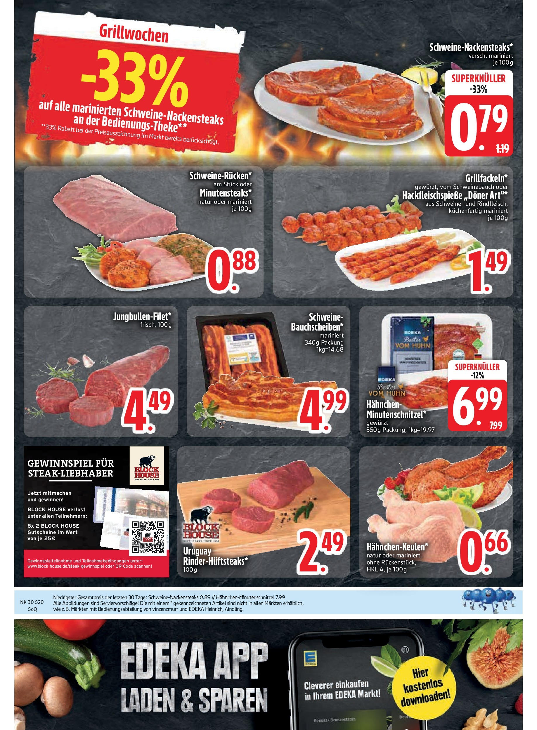 Edeka prospekt Trostberg	 (ab 20.07.2025) » Angebote Online | Seite: 22 | Produkte: Hahnchen, Schweinebauch, Schnitzel