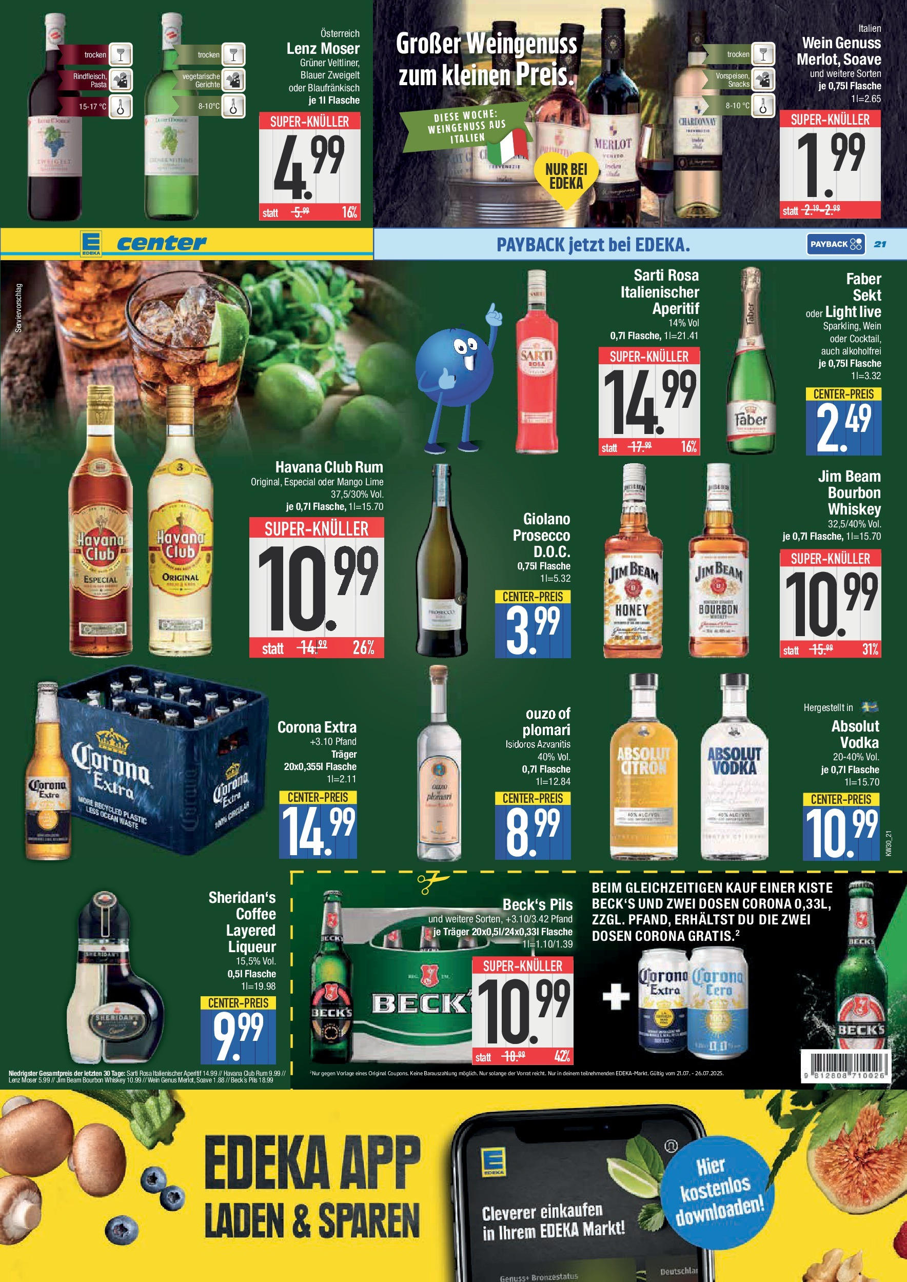 Edeka prospekt Bad Reichenhall (ab 20.07.2025) » Angebote Online | Seite: 21 | Produkte: Pils, Prosecco, Wein, Vodka Edeka prospekt Bad Reichenhall (ab 20.07.2025) » Angebote Online | Seite: 21 | Produkte: Pils, Prosecco, Wein, Vodka