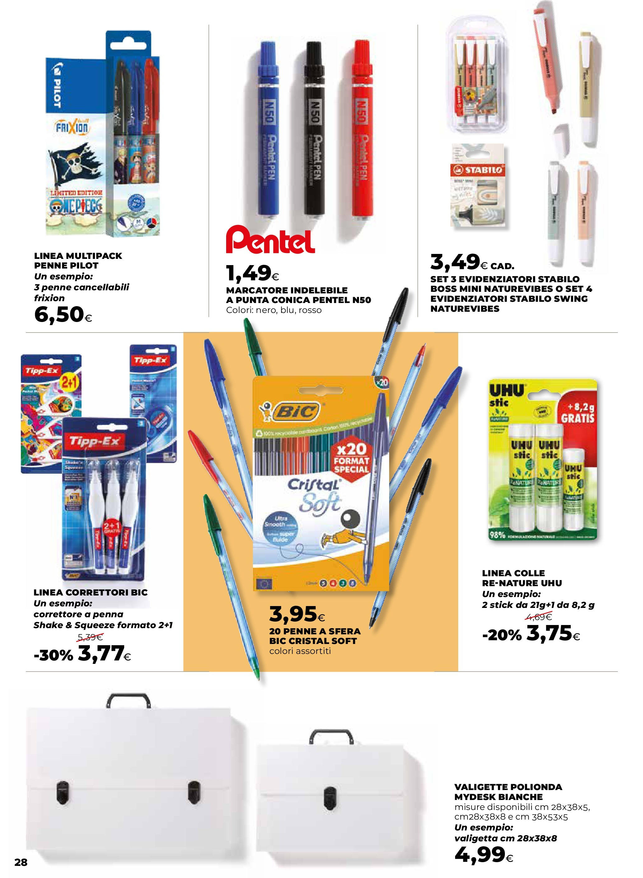 Anteprima volantino Ipercoop dal 16/07/2025 - nuovo offerte | Pagina: 28 | Prodotti: Penne, Valigetta, Correttore Anteprima volantino Ipercoop dal 16/07/2025 - nuovo offerte | Pagina: 28 | Prodotti: Penne, Valigetta, Correttore