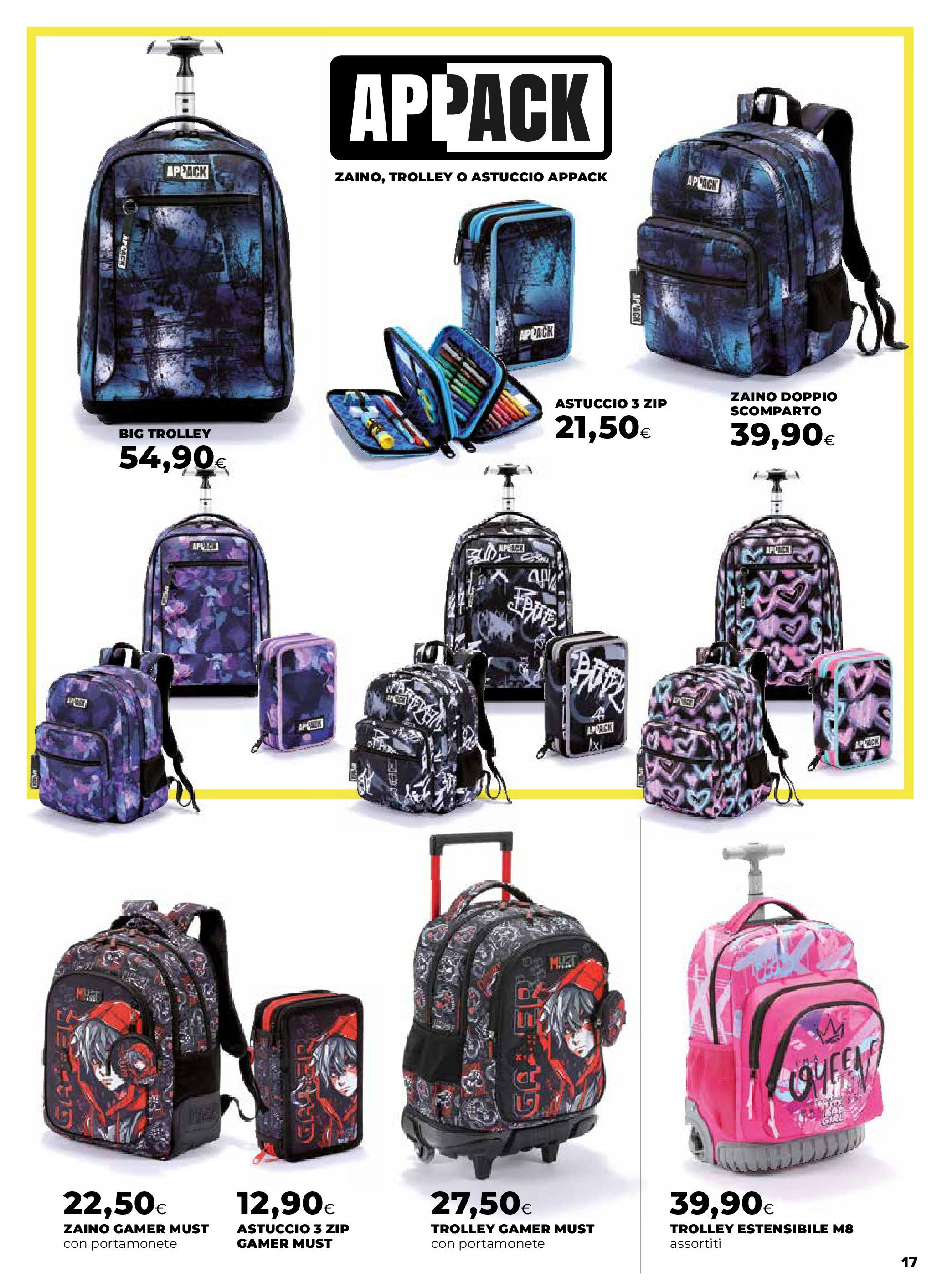 Anteprima volantino Ipercoop dal ﻿16/07/2025﻿ ﻿- nuovo offerte | Pagina: 17 | Prodotti: Zaino, Astuccio, Trolley