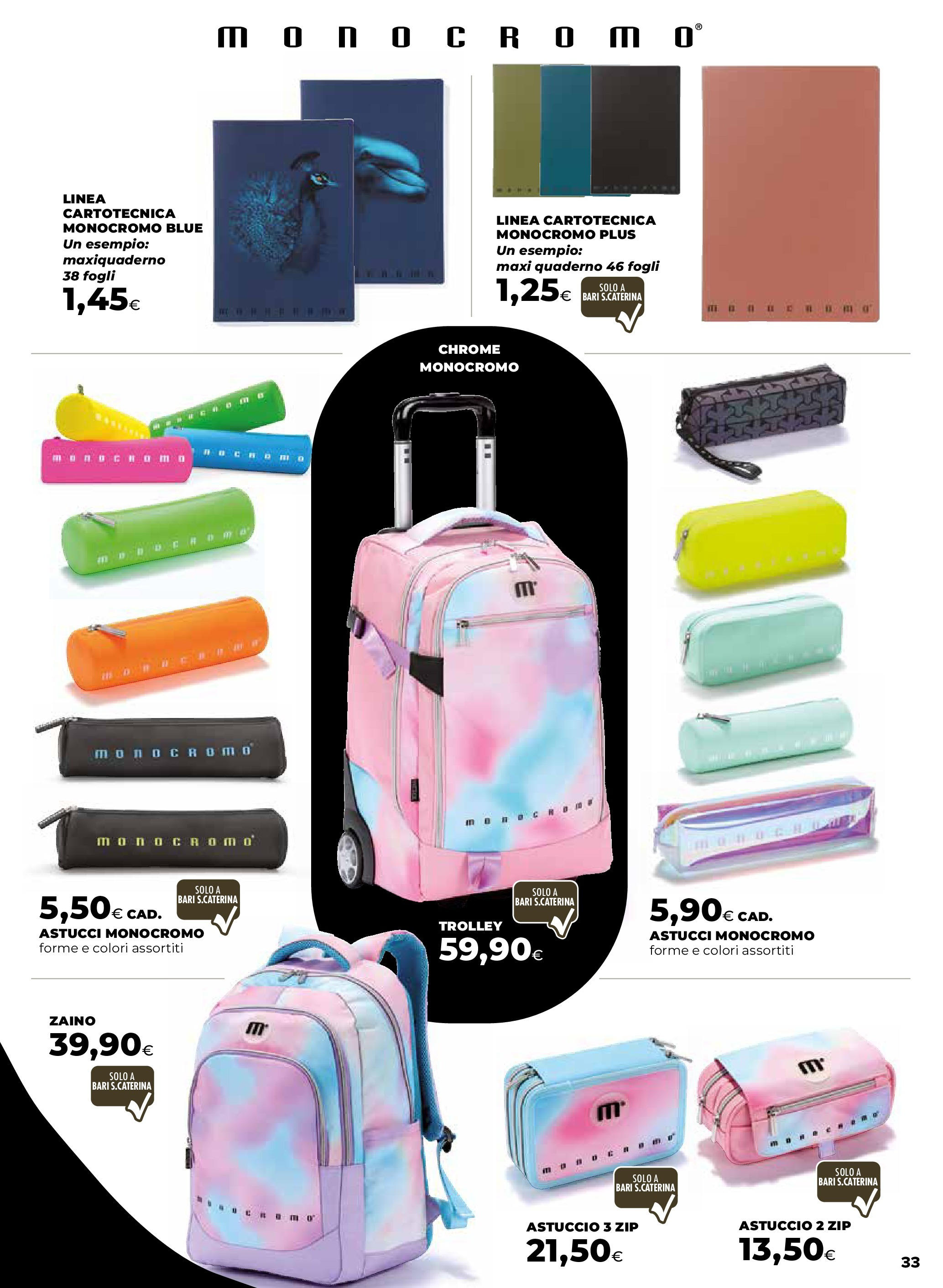 Anteprima volantino Ipercoop dal ﻿16/07/2025﻿ ﻿- nuovo offerte | Pagina: 33 | Prodotti: Zaino, Astuccio, Quaderno, Trolley
