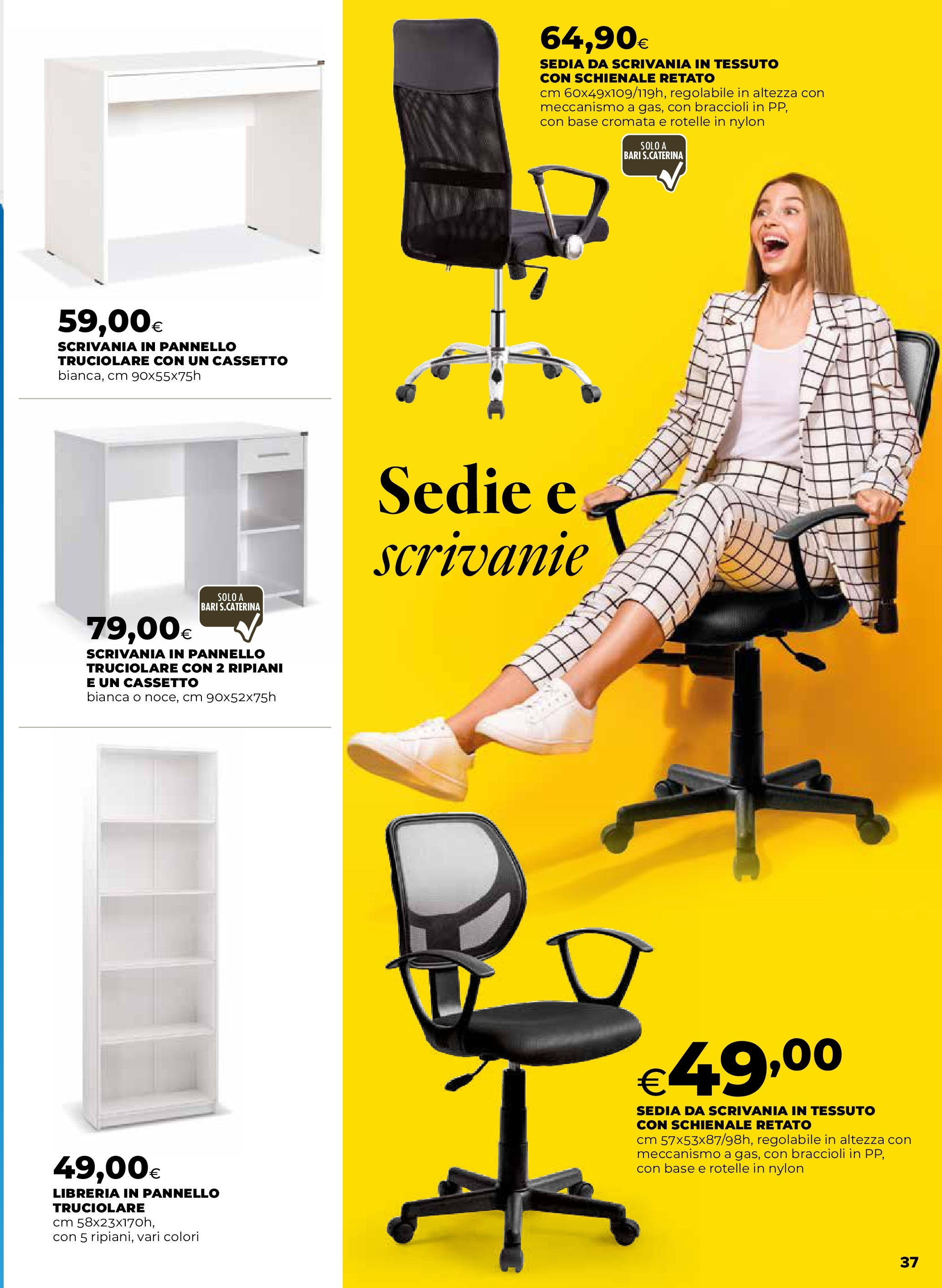 Anteprima volantino Ipercoop dal ﻿16/07/2025﻿ ﻿- nuovo offerte | Pagina: 37 | Prodotti: Braccioli, Libreria, Sedia, Scrivania