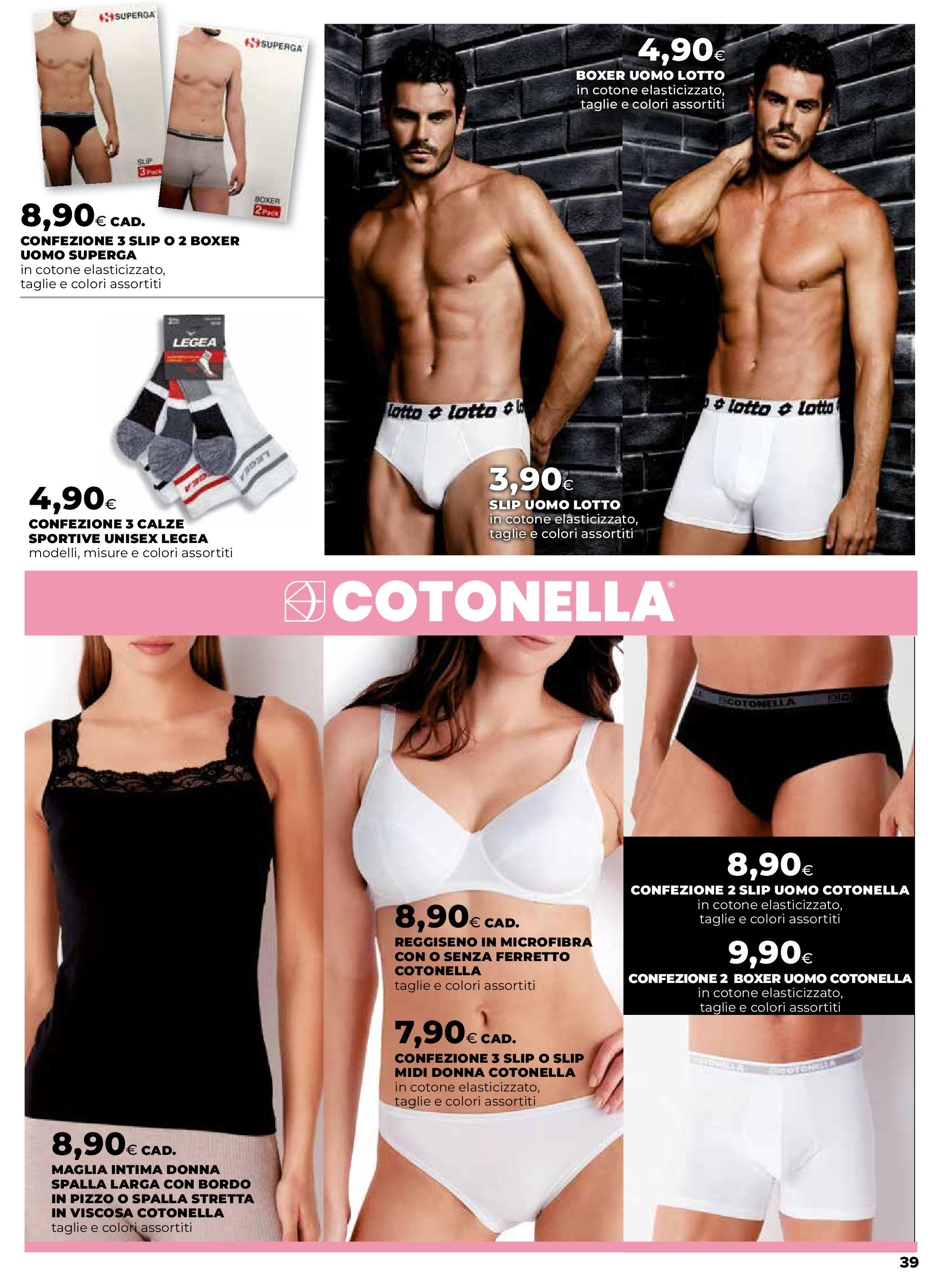 Anteprima volantino Ipercoop dal ﻿16/07/2025﻿ ﻿- nuovo offerte | Pagina: 39 | Prodotti: Reggiseno, Slip, Boxer