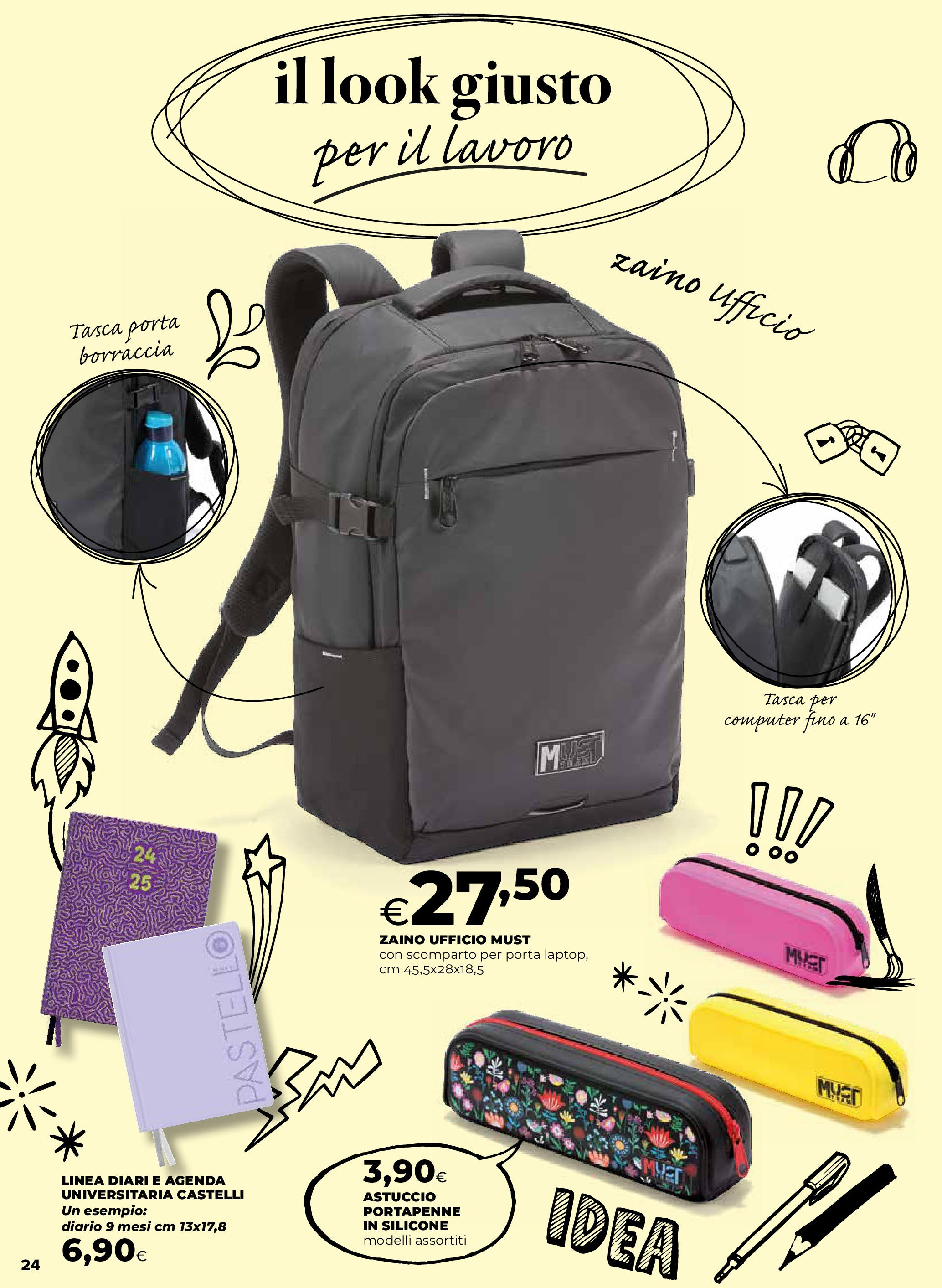 Anteprima volantino Ipercoop dal ﻿16/07/2025﻿ ﻿- nuovo offerte | Pagina: 24 | Prodotti: Zaino, Astuccio, Silicone, Borraccia