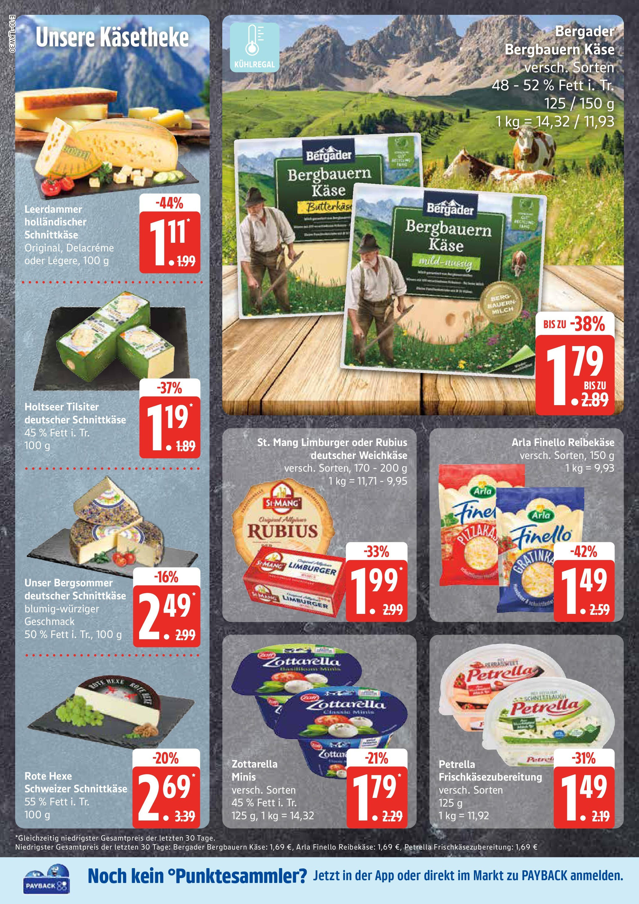 Marktkauf - Marktkauf: Wochenangebote (ab 20.07.2025) » Angebote online | Seite: 10 | Produkte: Milch, Käse, Leerdammer, Reibekase