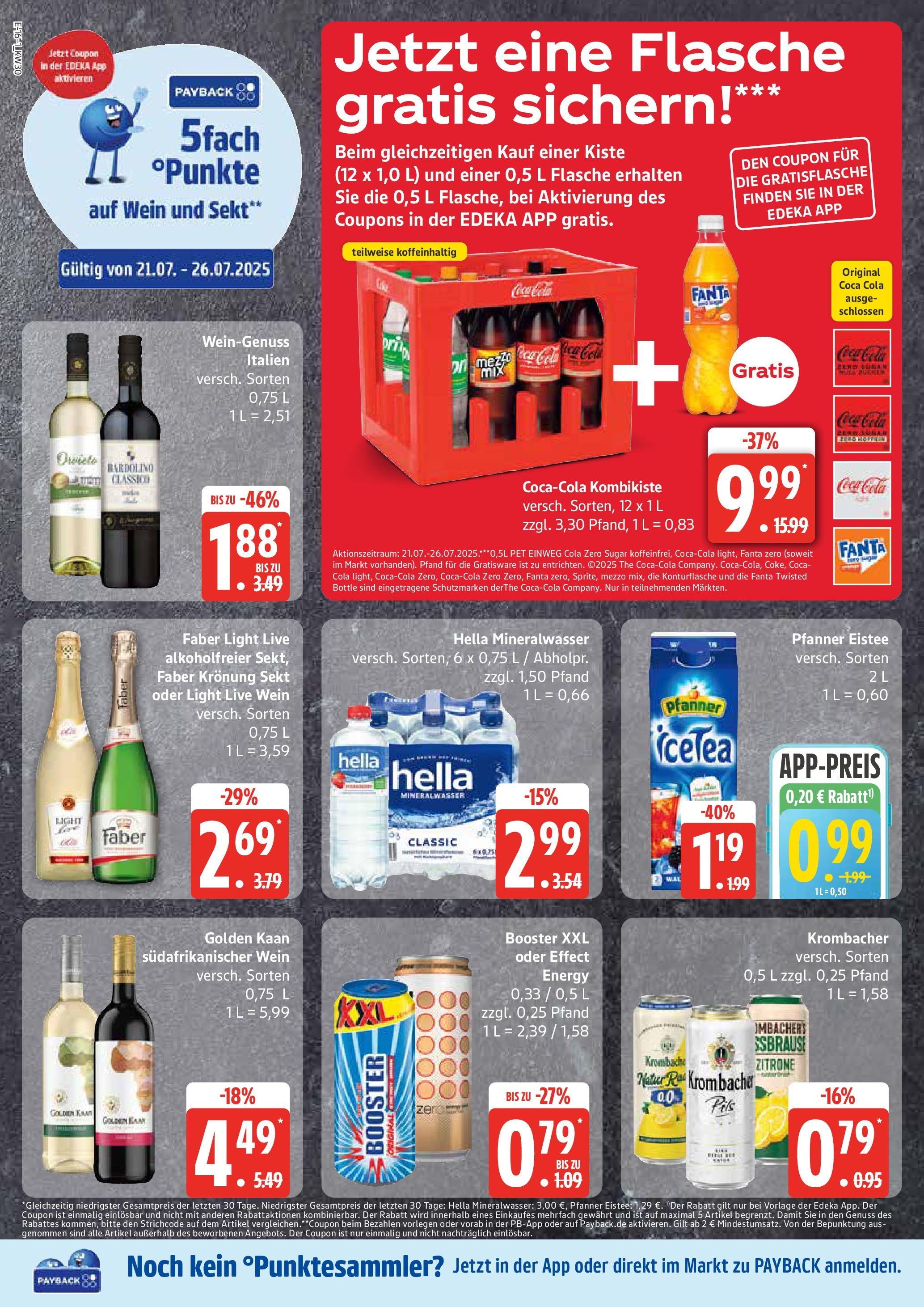 Marktkauf - Marktkauf: Wochenangebote (ab 20.07.2025) » Angebote online | Seite: 16 | Produkte: Fanta, Energy, Pils, Krombacher